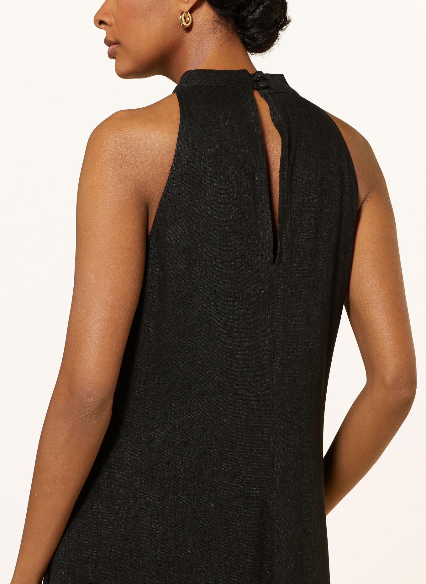 NVSCO Dress with linen, Color: BLACK (Image 4)