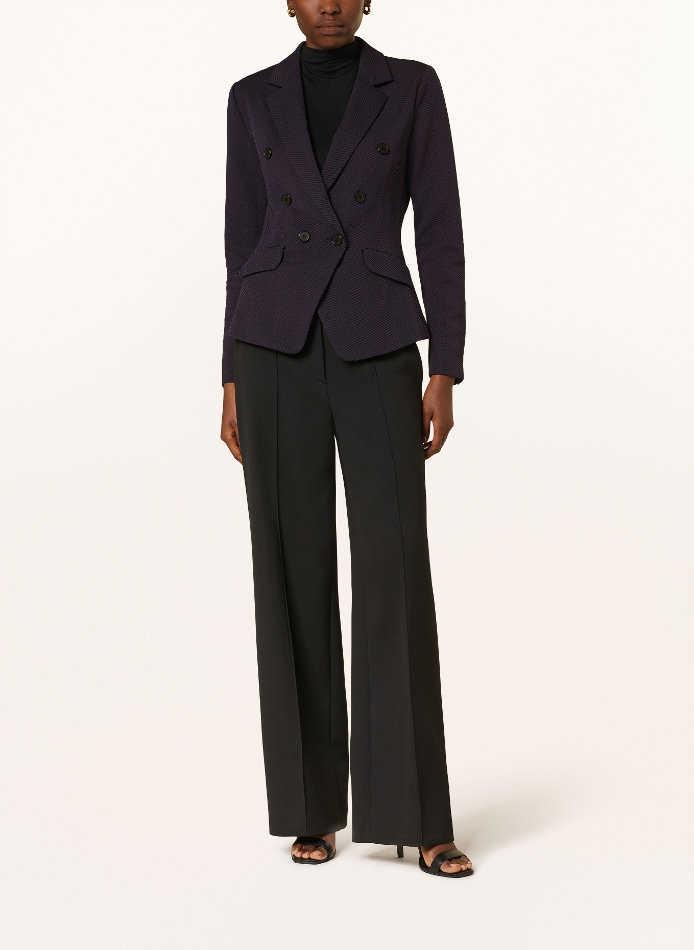 EMPORIO ARMANI Jersey blazer, Color: DARK PURPLE (Image 2)