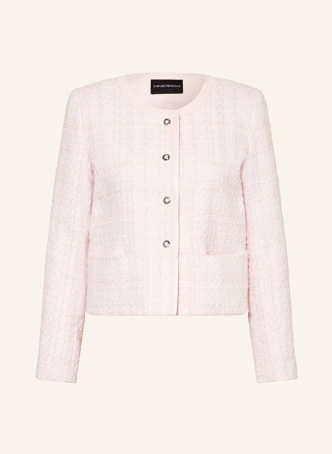 EMPORIO ARMANI Tweed blazer, Color: LIGHT PINK (Image 1)