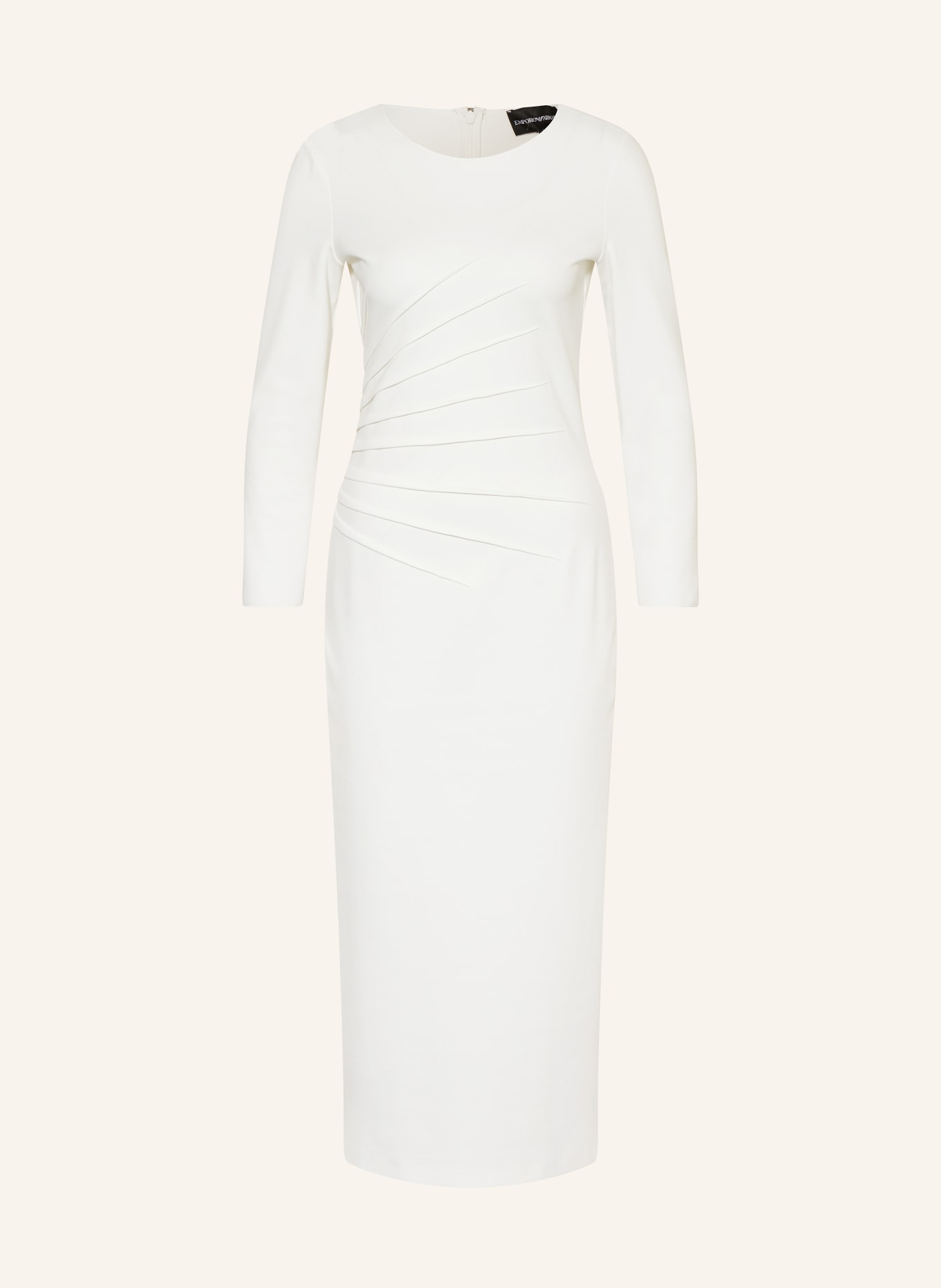 EMPORIO ARMANI Sheath dress in jersey, Color: WHITE (Image 1)
