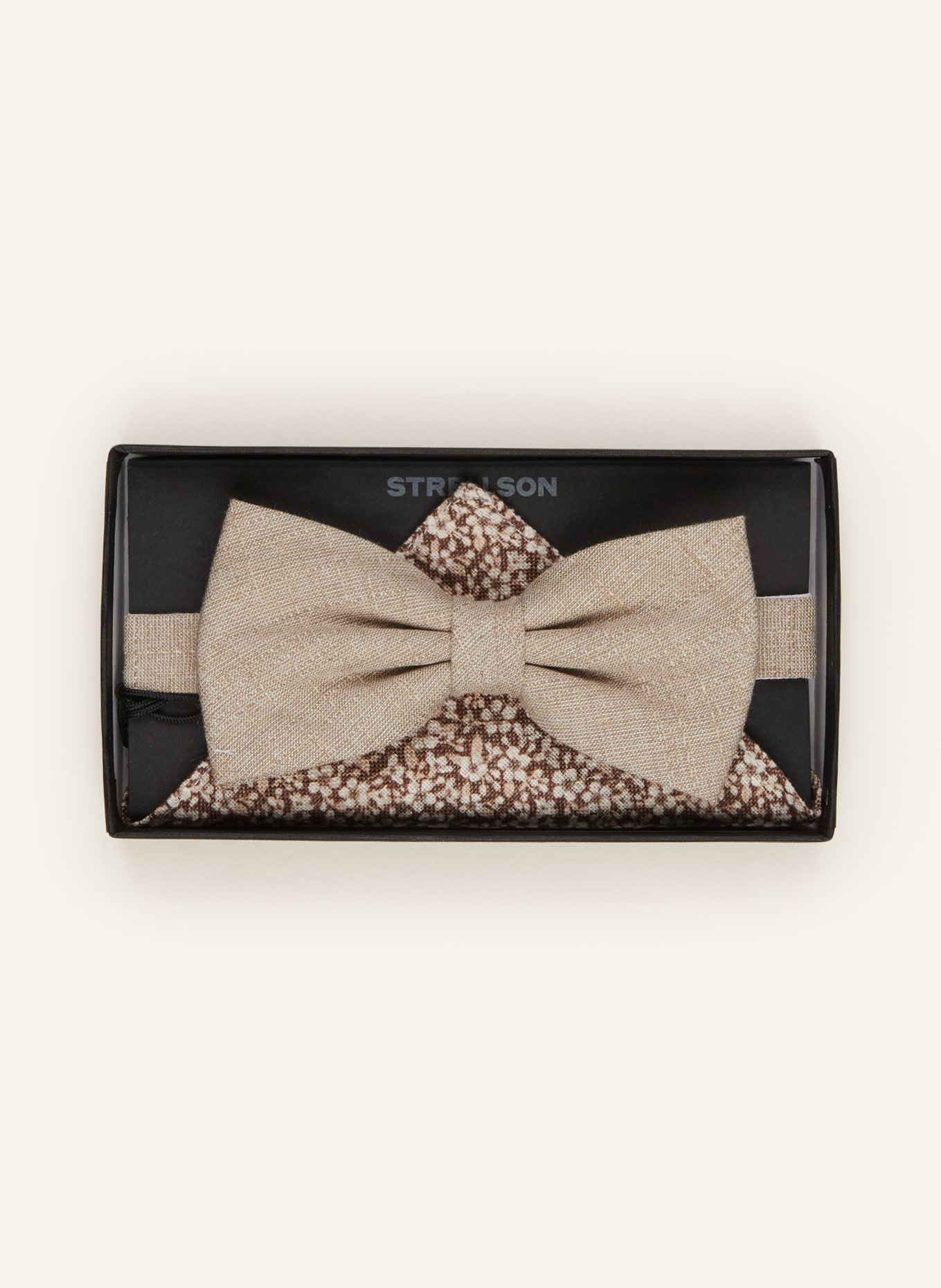 STRELLSON Set: Bow tie and pocket square, Color: BEIGE (Image 5)