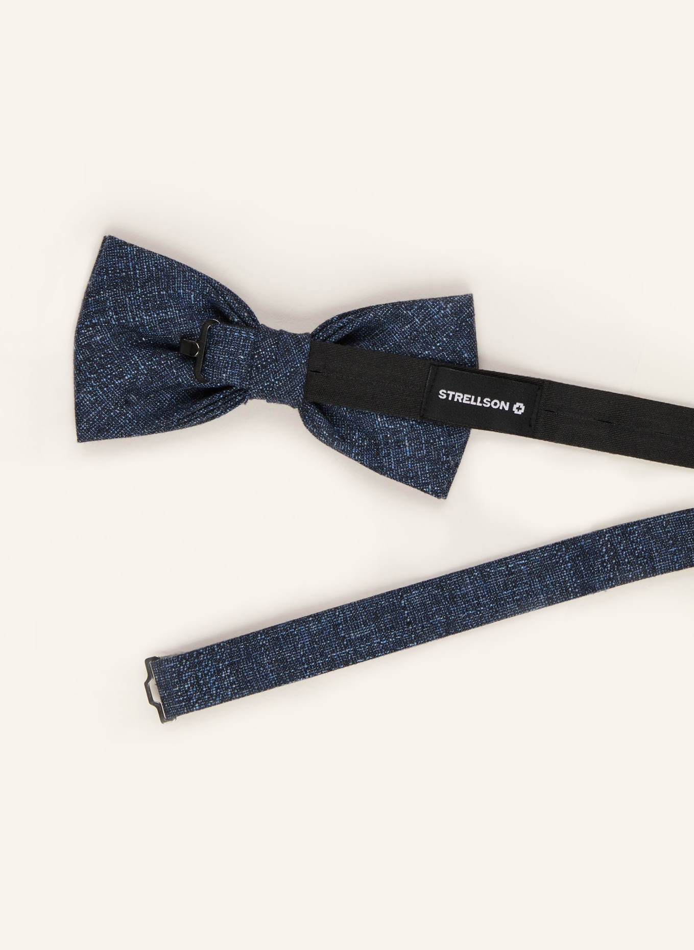 STRELLSON Set: Fliege und Einstecktuch: DUNKELBLAU / CREME