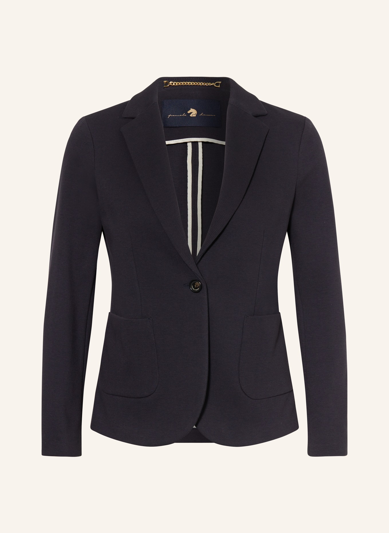 pamela henson Jersey blazer, Color: DARK BLUE (Image 1)