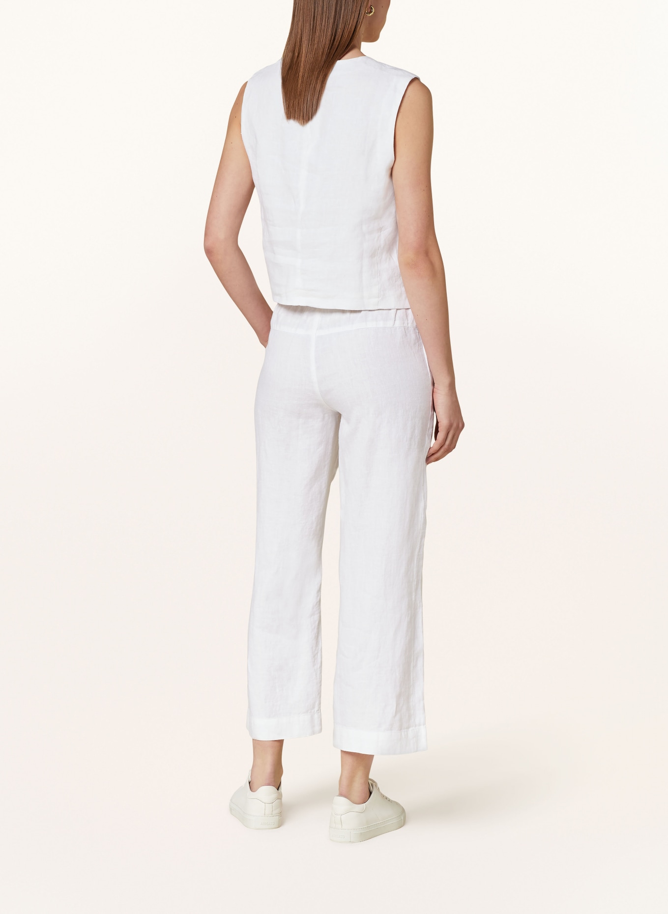 LANIUS Linen vest, Color: WHITE (Image 3)