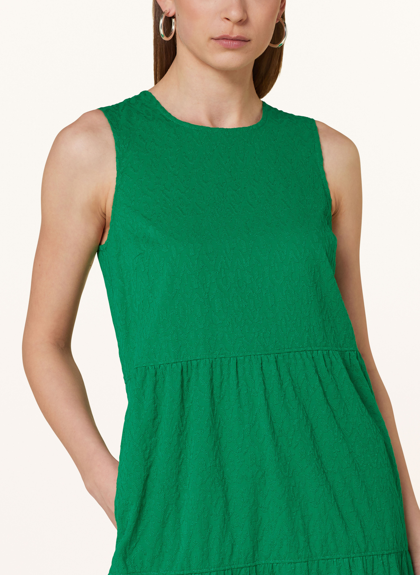 LANIUS Jacquard dress, Color: GREEN (Image 4)