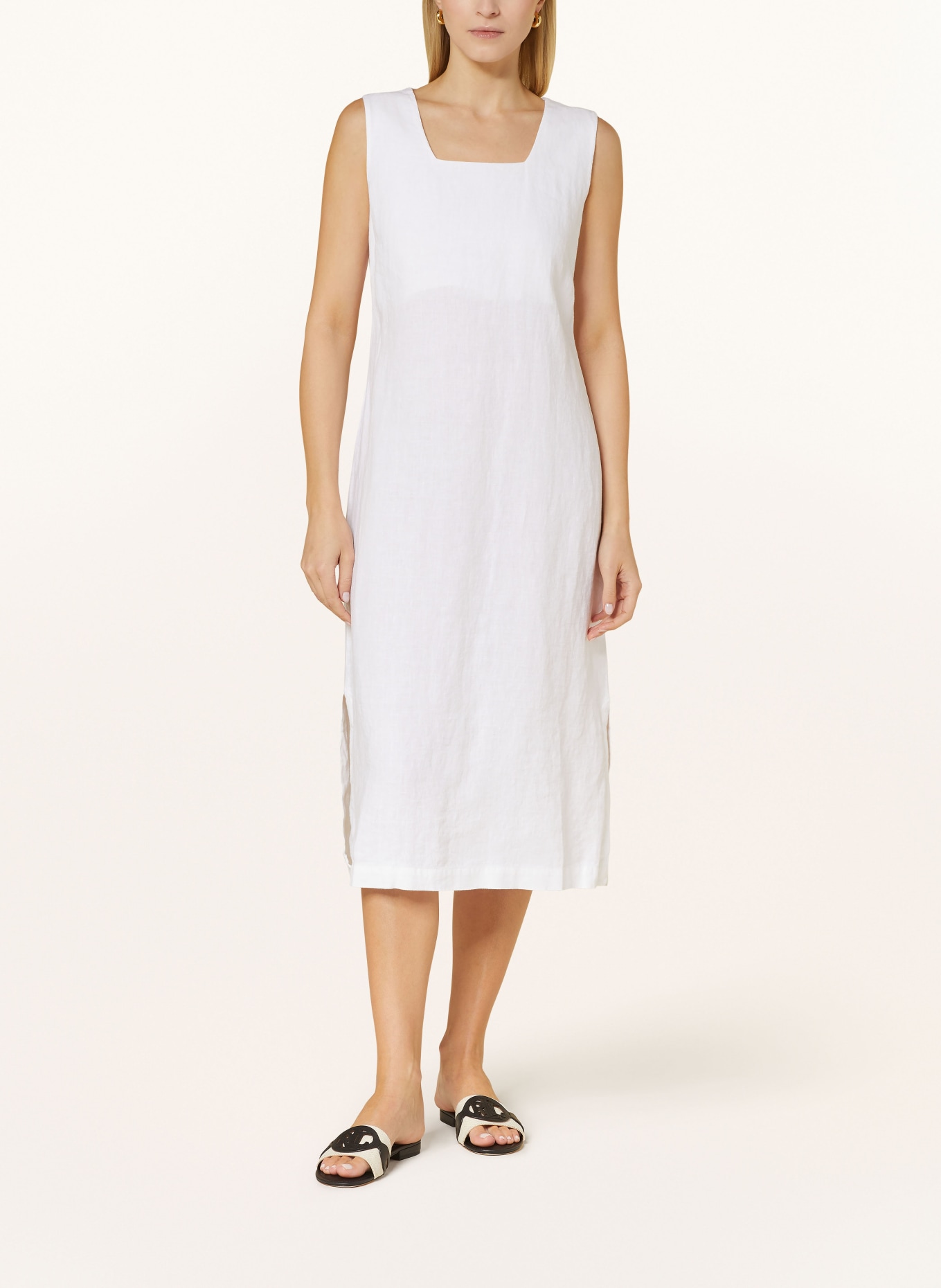 LANIUS Linen dress, Color: WHITE (Image 2)