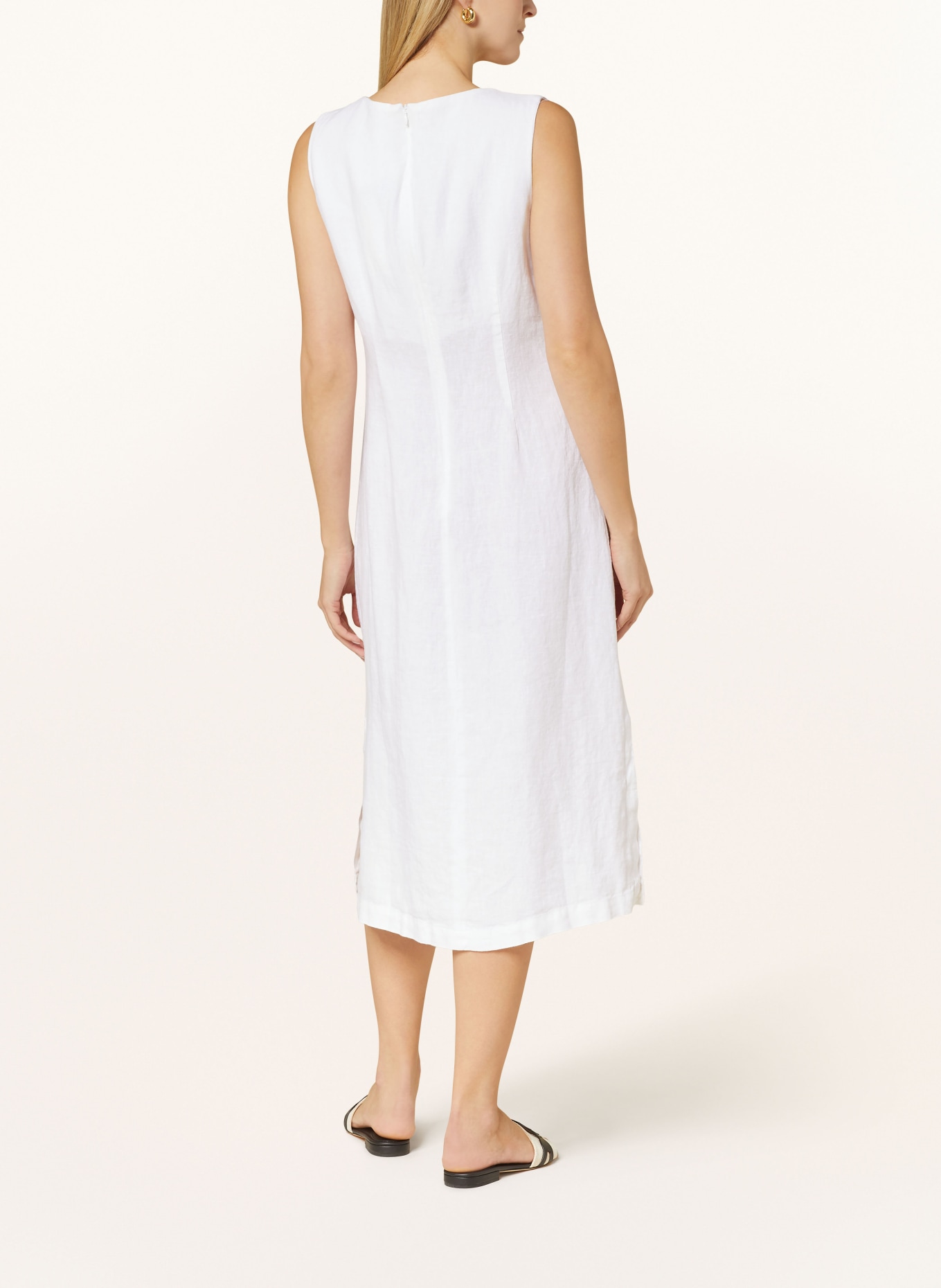 LANIUS Linen dress, Color: WHITE (Image 3)