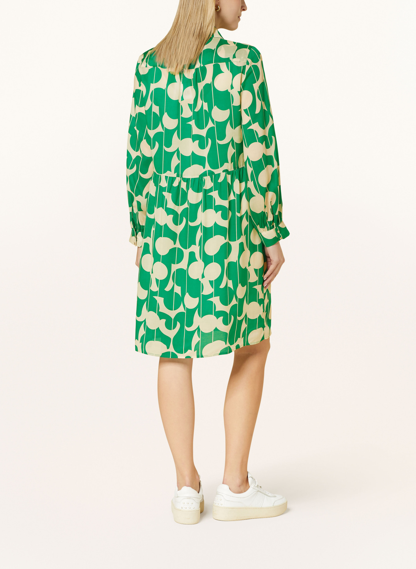 LANIUS Dress, Color: GREEN/ CREAM (Image 3)