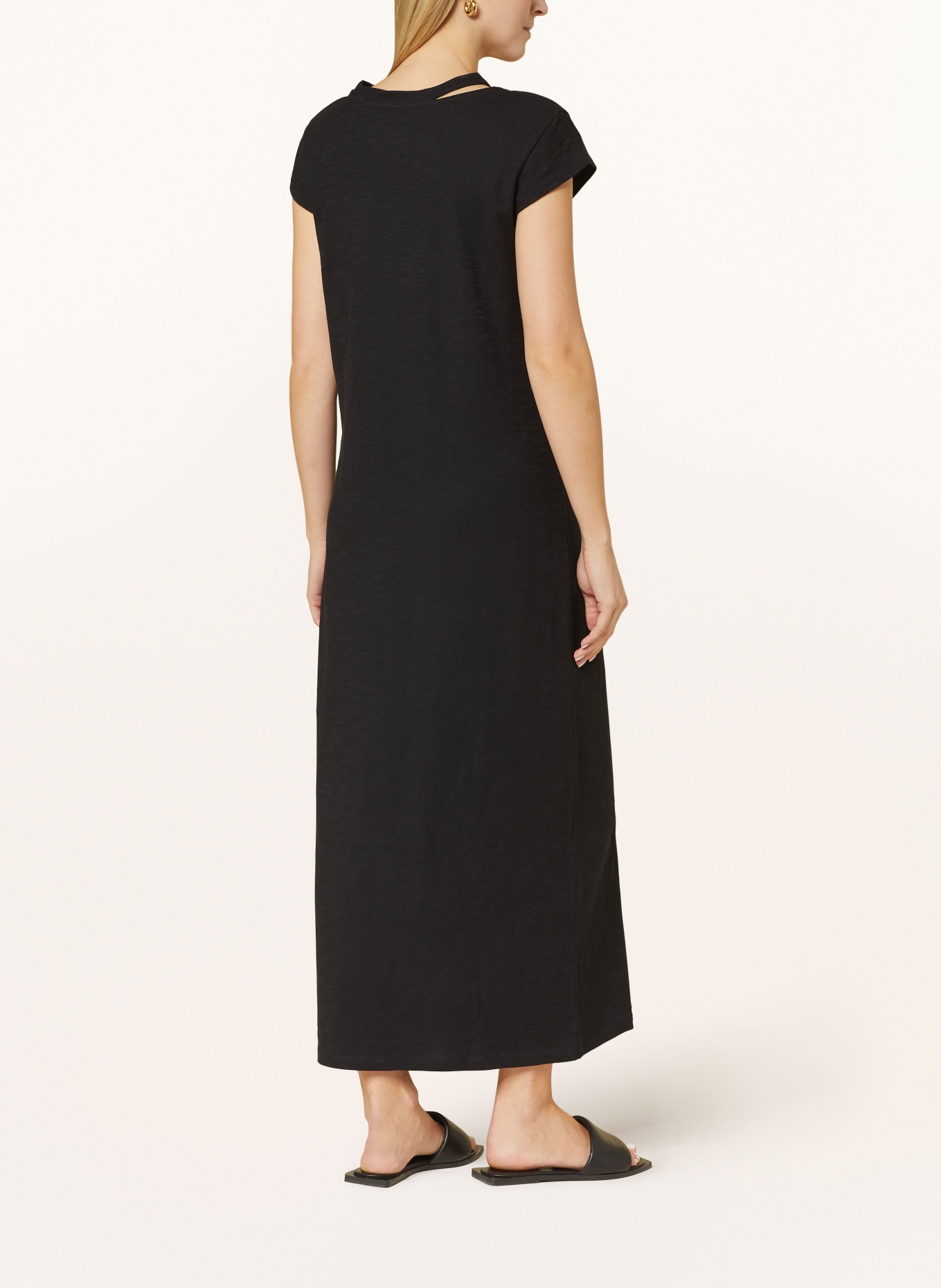 LANIUS Jersey dress with cut-out, Color: BLACK (Image 3)
