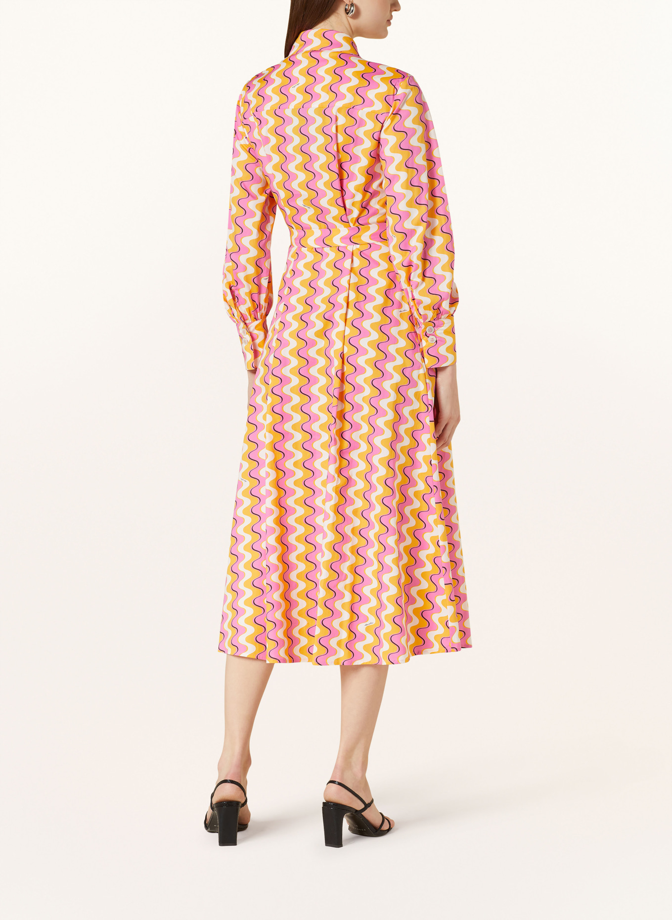 MARELLA Shirt dress OZIERI, Color: CREAM/ ORANGE/ PINK (Image 3)