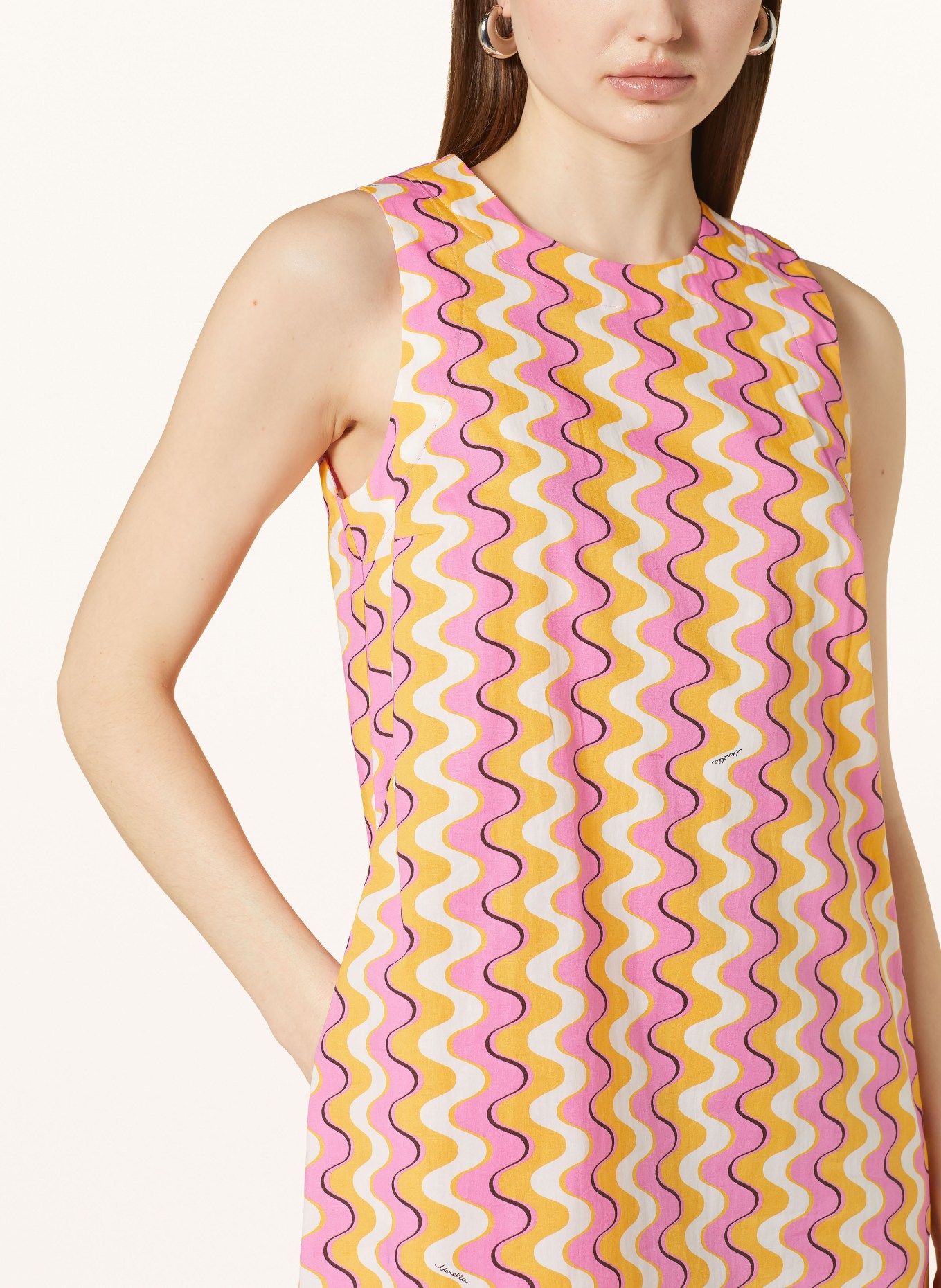 MARELLA Dress MORINA, Color: CREAM/ ORANGE/ PINK (Image 4)