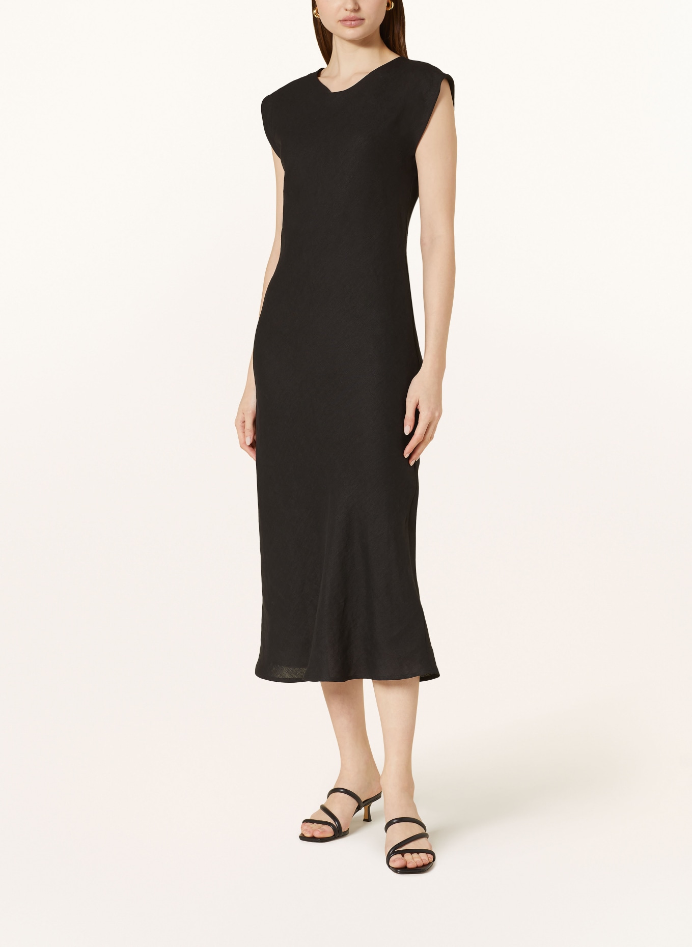 MARELLA Linen dress HIDALGO, Color: BLACK (Image 2)