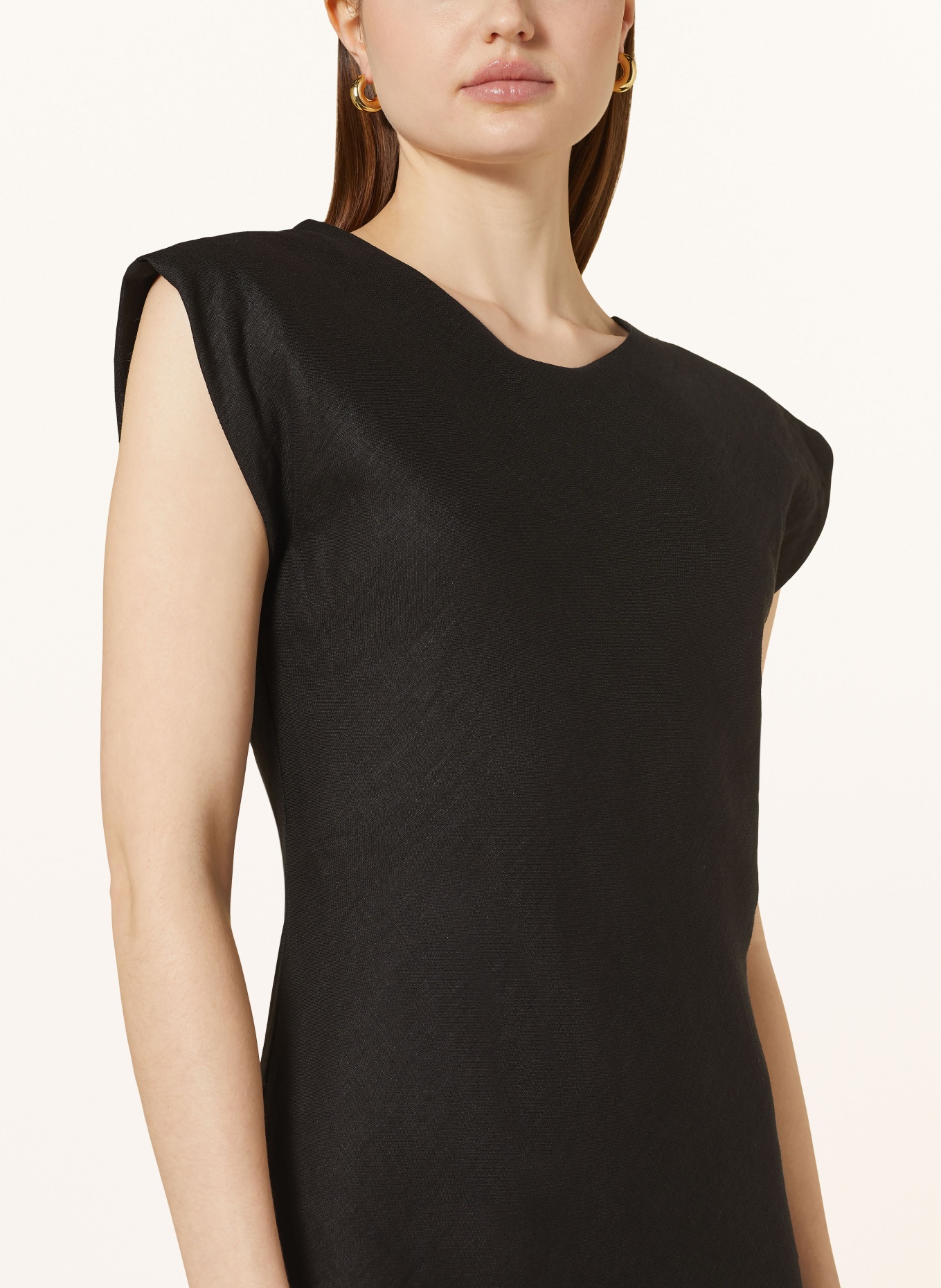 MARELLA Linen dress HIDALGO, Color: BLACK (Image 4)