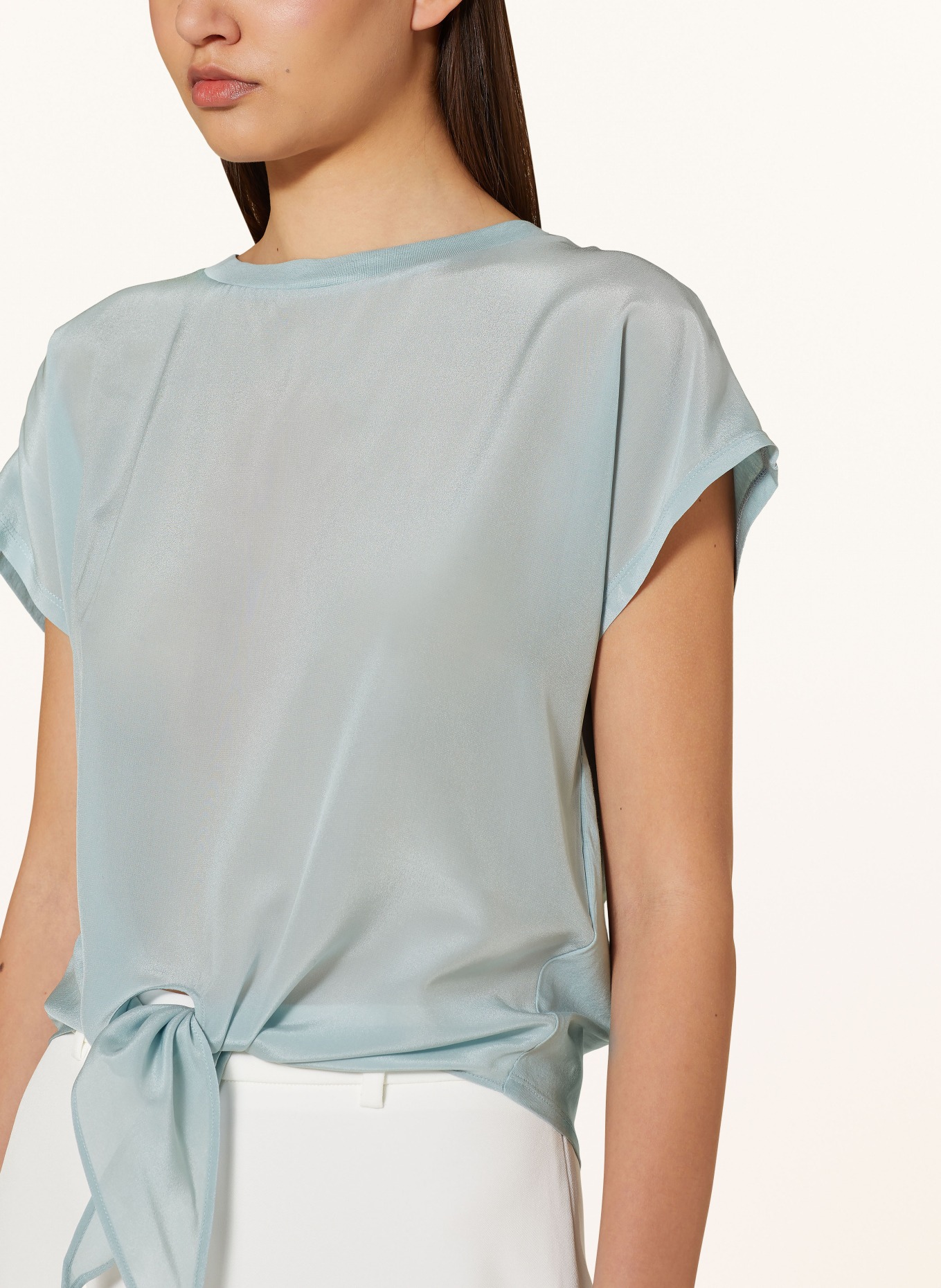 MARELLA Shirt blouse AGOSTIN with silk, Color: LIGHT BLUE (Image 4)