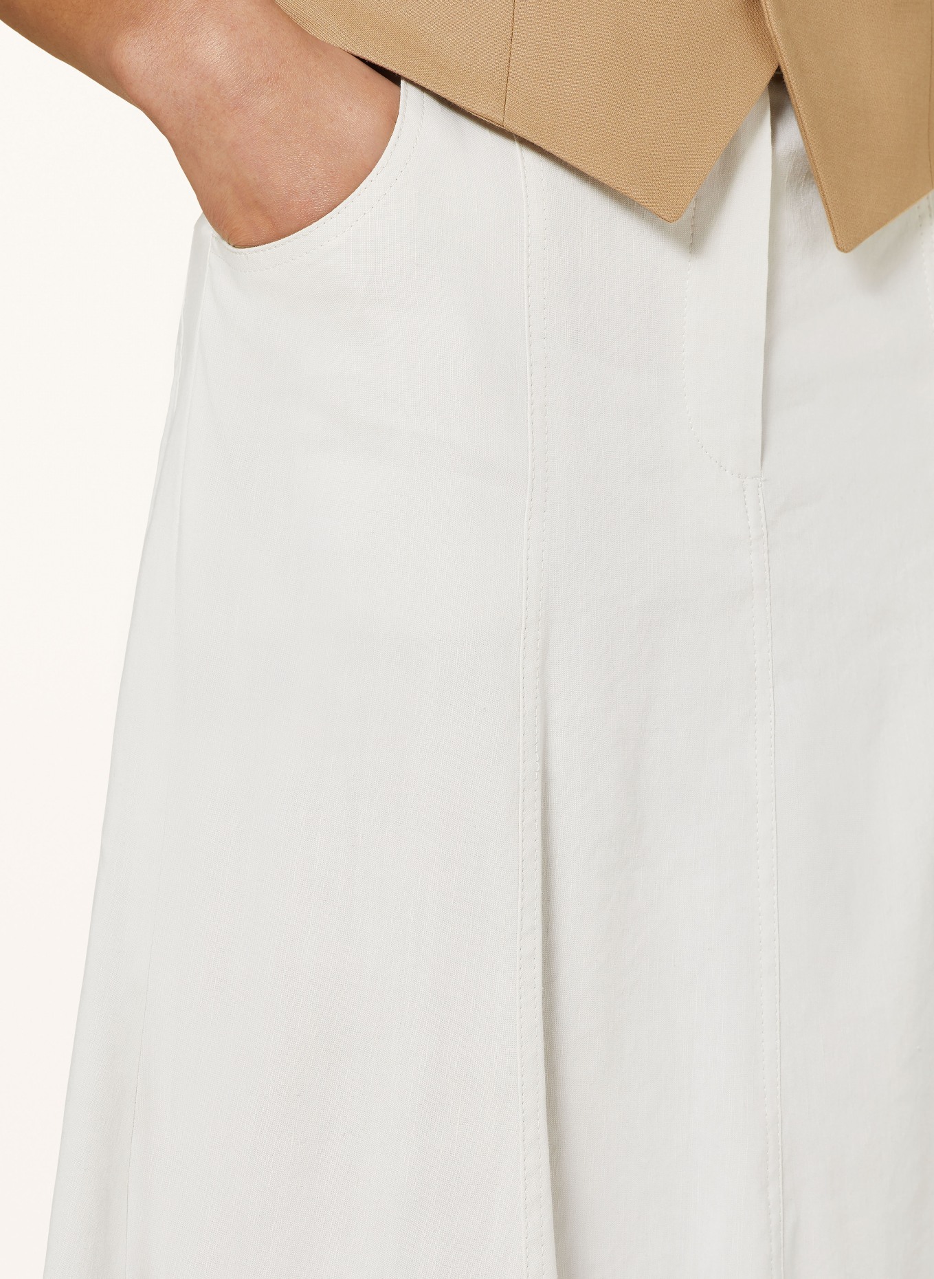 MARELLA Skirt SELINA with linen, Color: ECRU (Image 4)