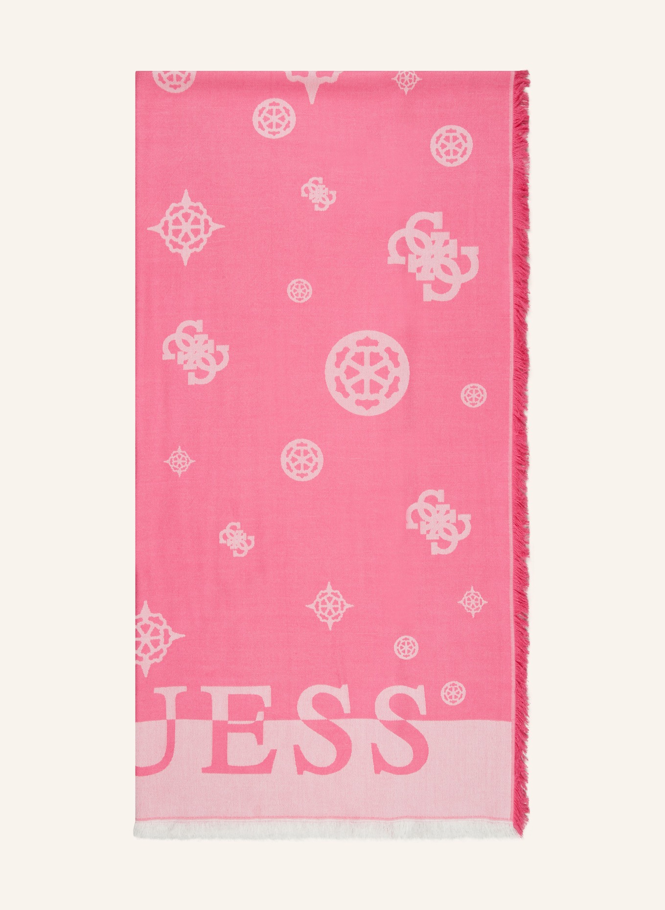 GUESS Scarf, Color: PINK/ WHITE (Image 1)