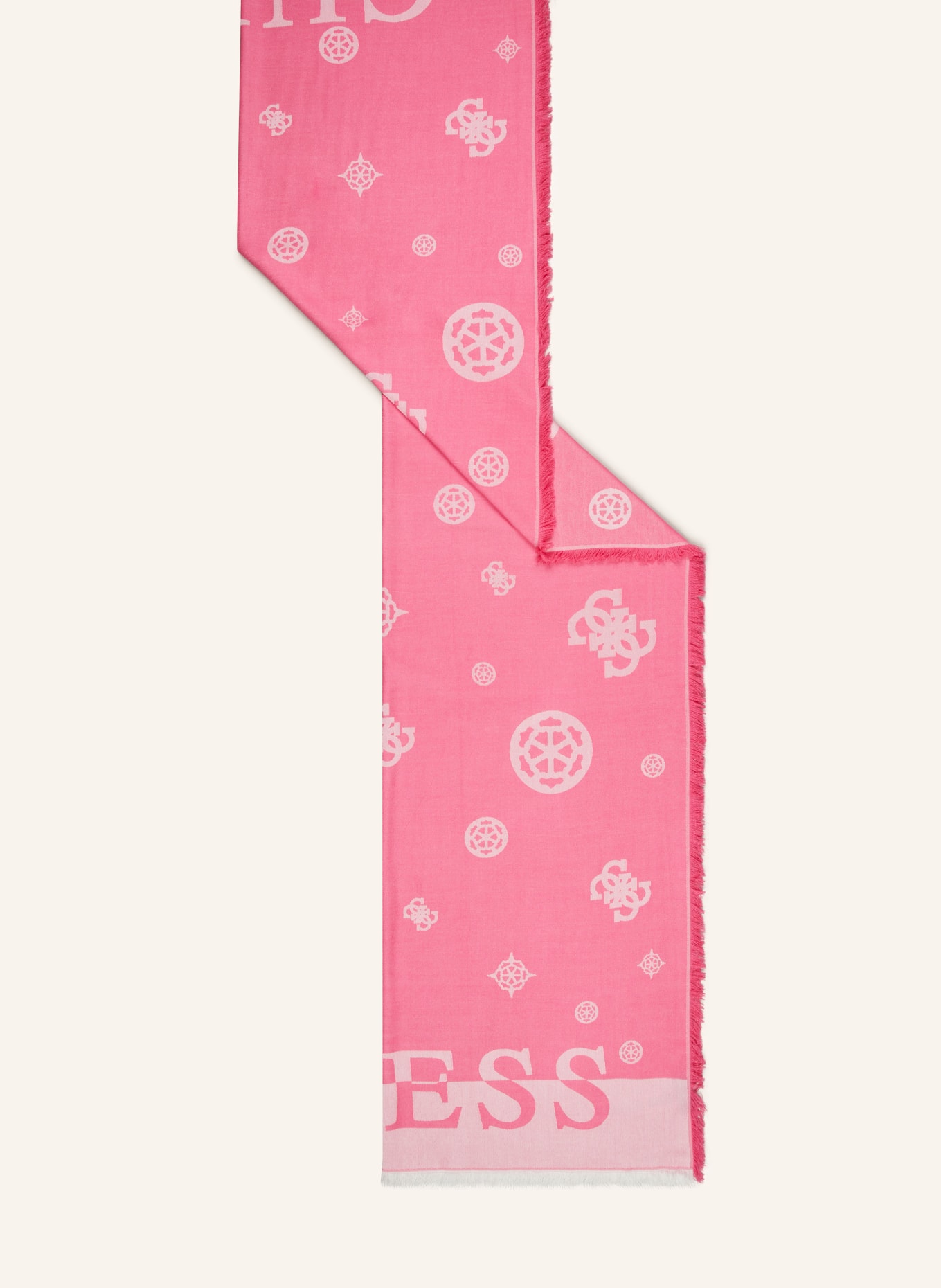 GUESS Scarf, Color: PINK/ WHITE (Image 2)