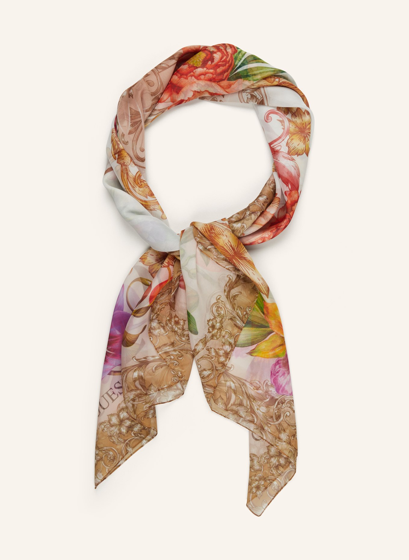 GUESS Scarf, Color: CAMEL/ RED/ PURPLE (Image 2)