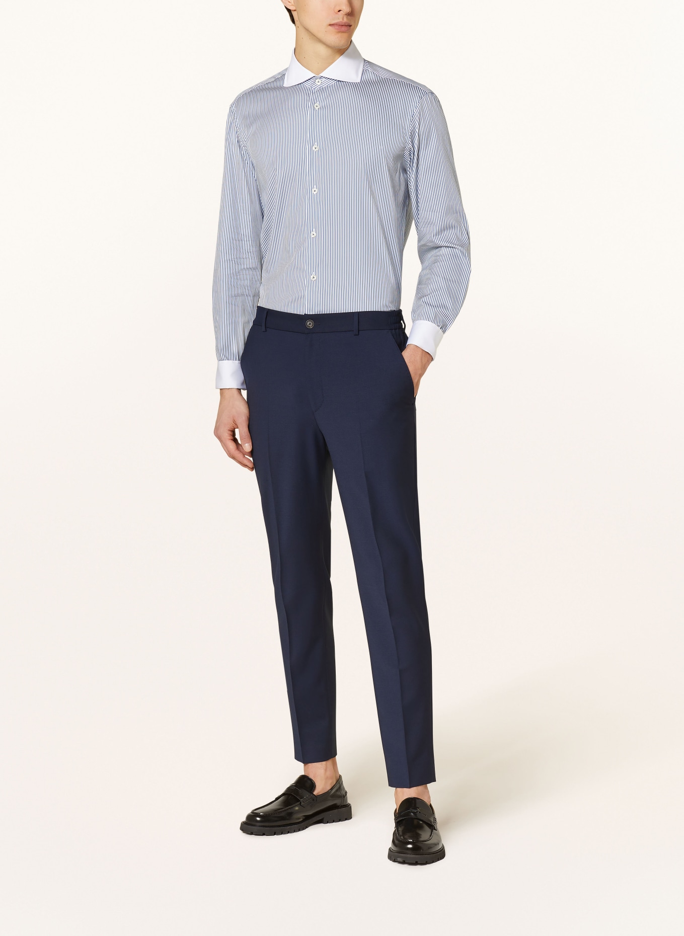 van Laack Shirt tailored fit, Color: BLUE/ WHITE (Image 2)