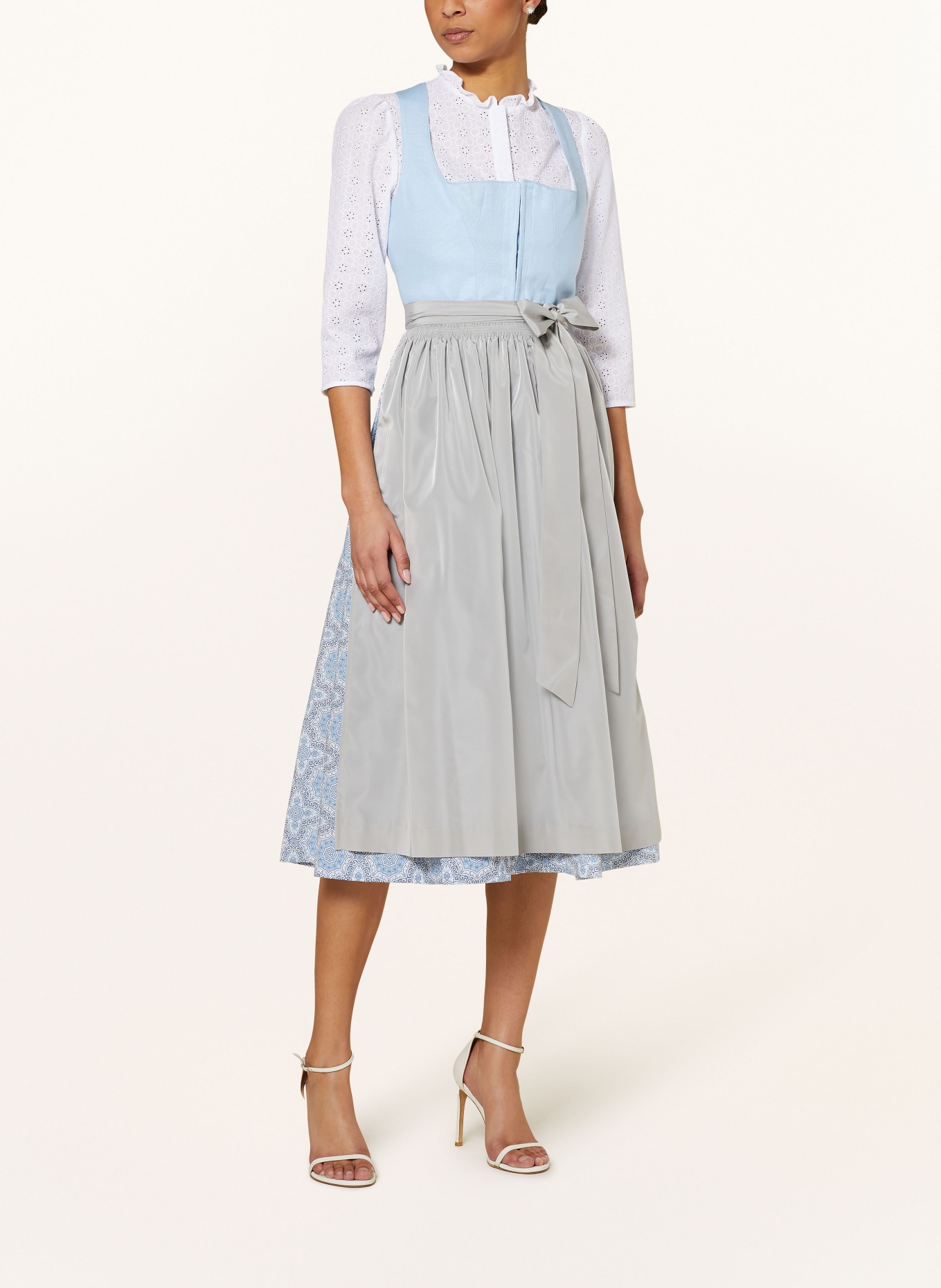 Johann & Johanna Dirndl WIESSEE mit Leinen, Farbe: HELLBLAU/ BLAU/ WEISS (Bild 2)