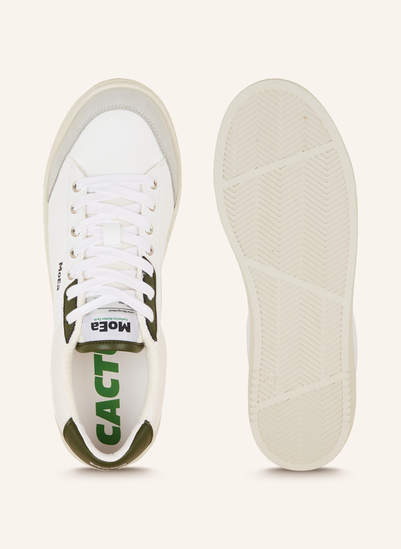 MoEa Sneakers GEN3, Color: WHITE/ KHAKI (Image 5)