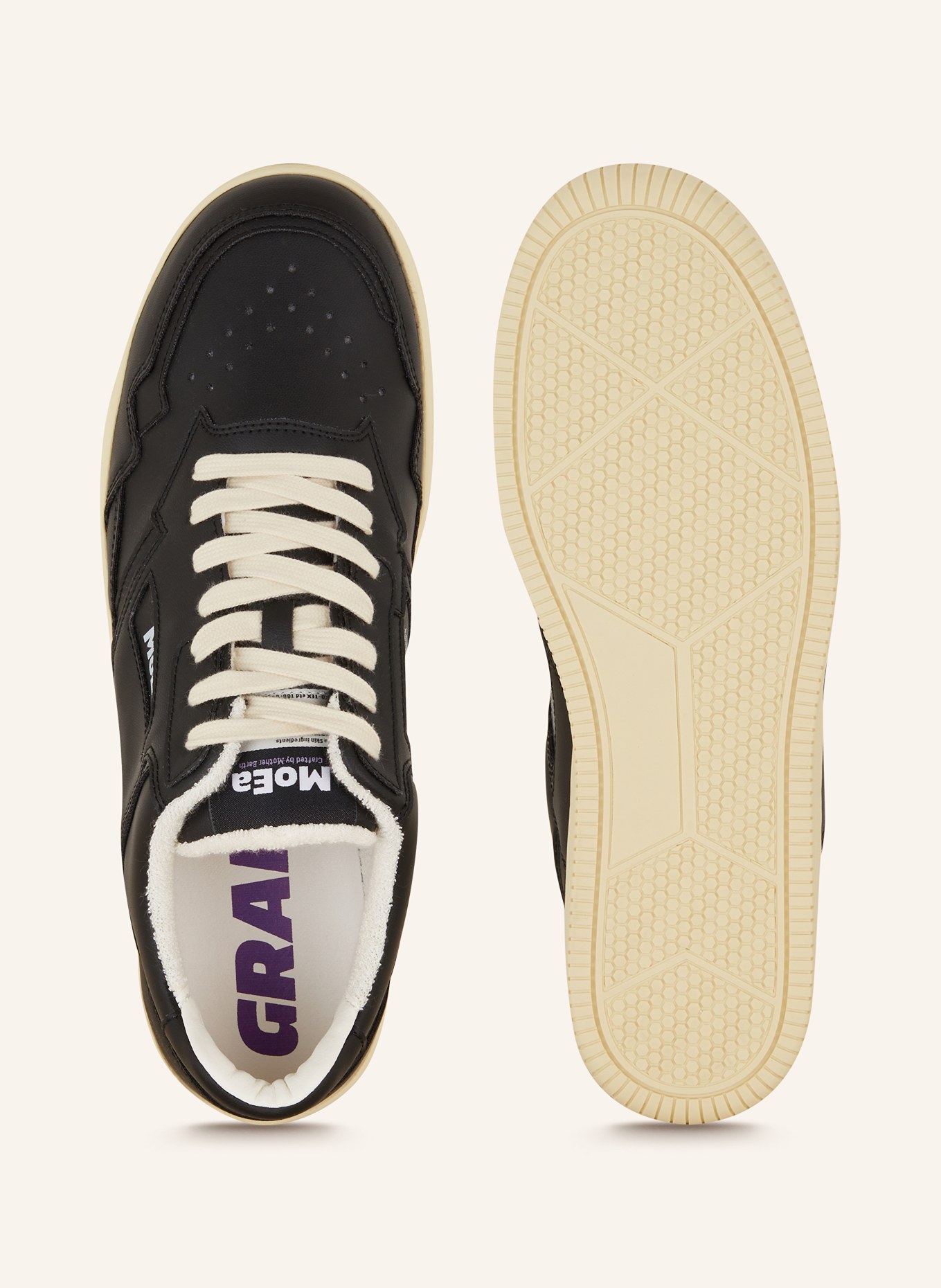 MoEa Sneakers GRAPE, Color: BLACK (Image 5)