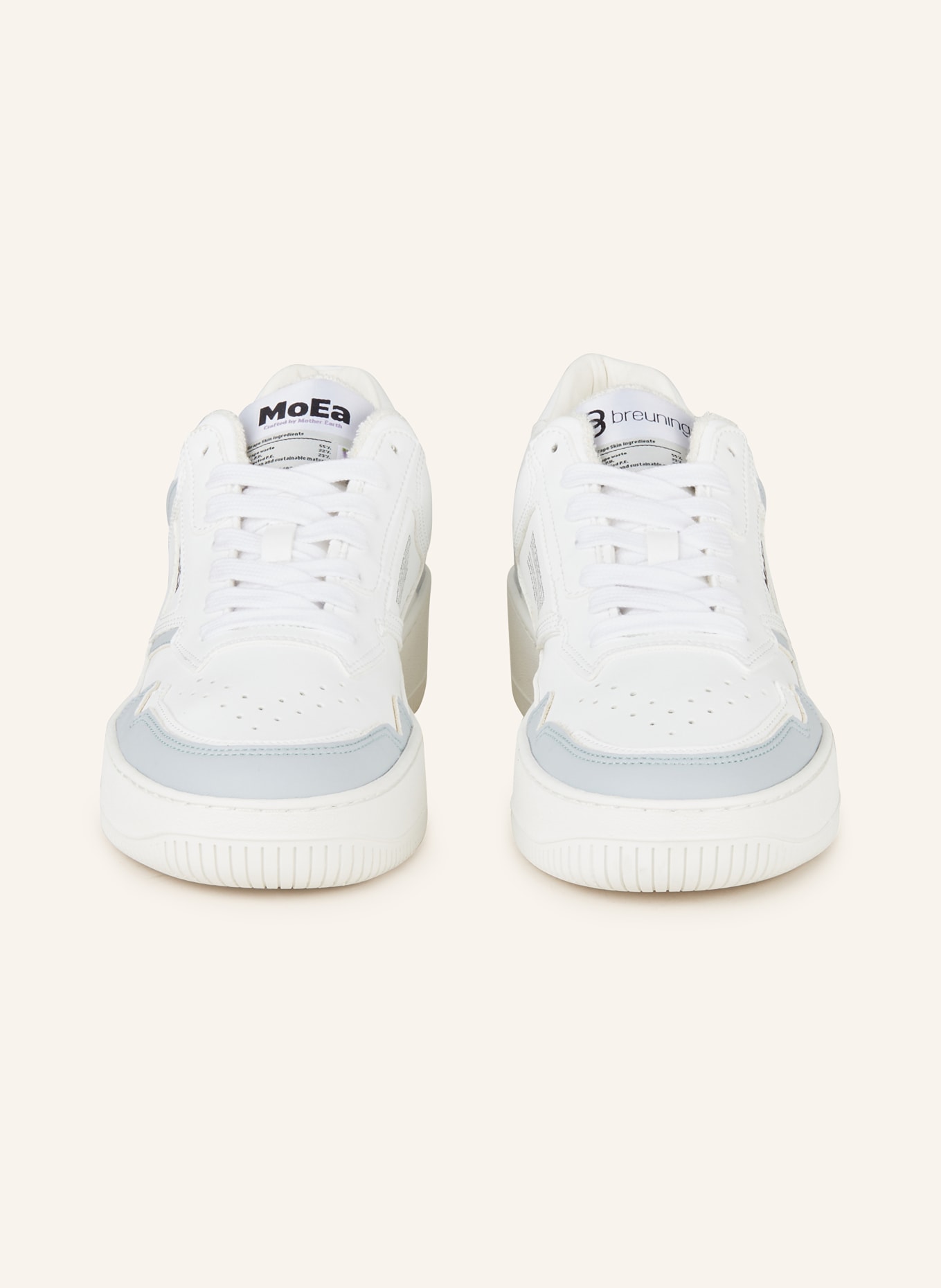 MoEa Sneakers GEN1, Color: WHITE/ BLUE GRAY (Image 3)
