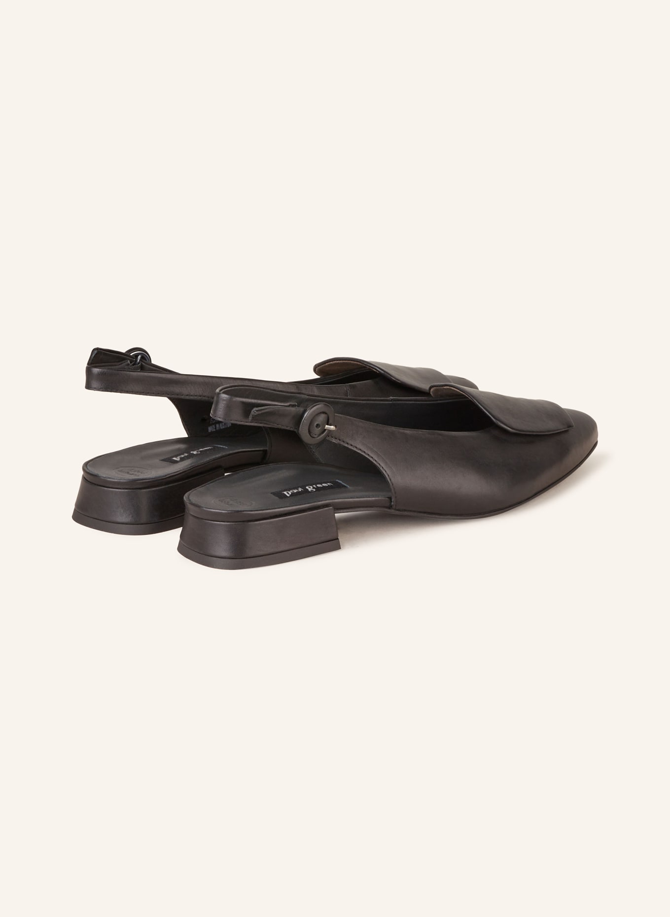 paul green Slingback ballerinas, Color: BLACK (Image 2)