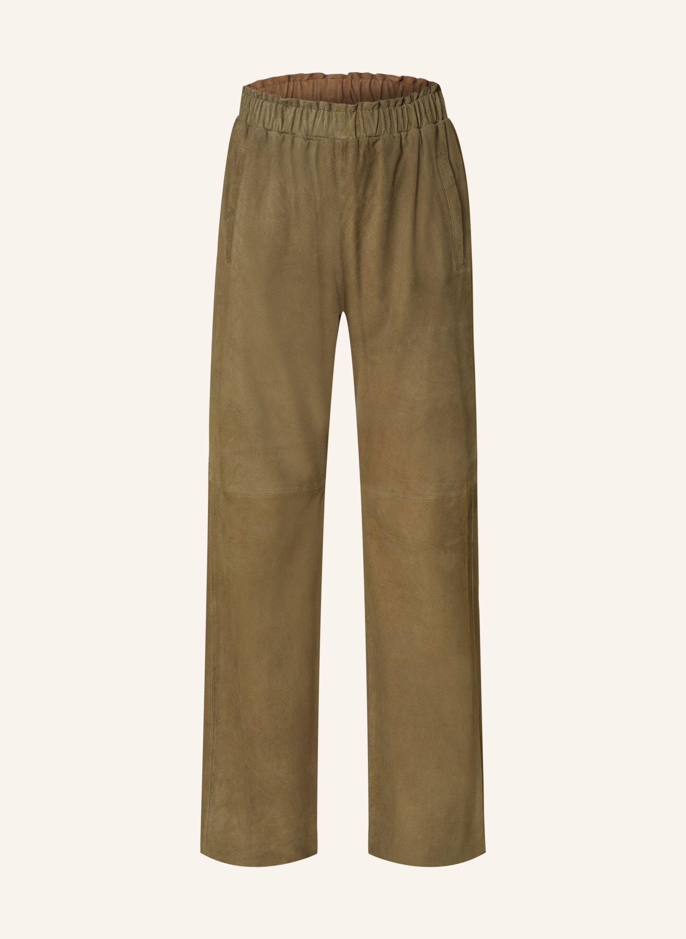 OAKWOOD Leather trousers, Color: BROWN (Image 1)