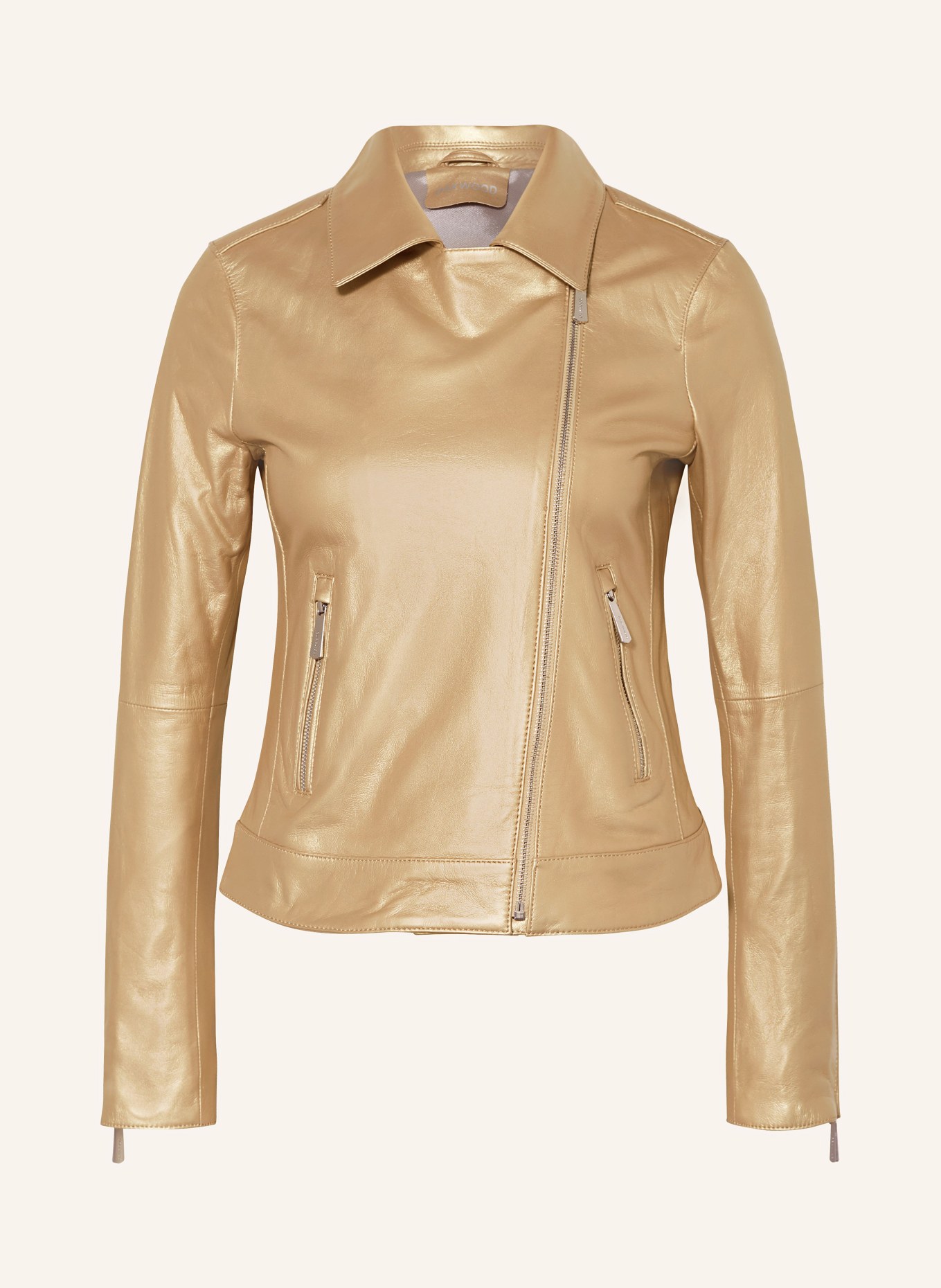OAKWOOD Leather jacket, Color: GOLD (Image 1)