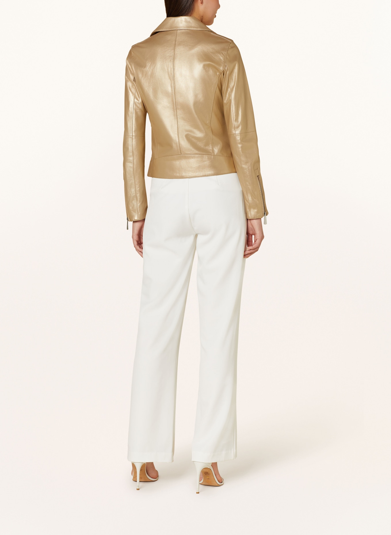 OAKWOOD Leather jacket, Color: GOLD (Image 3)