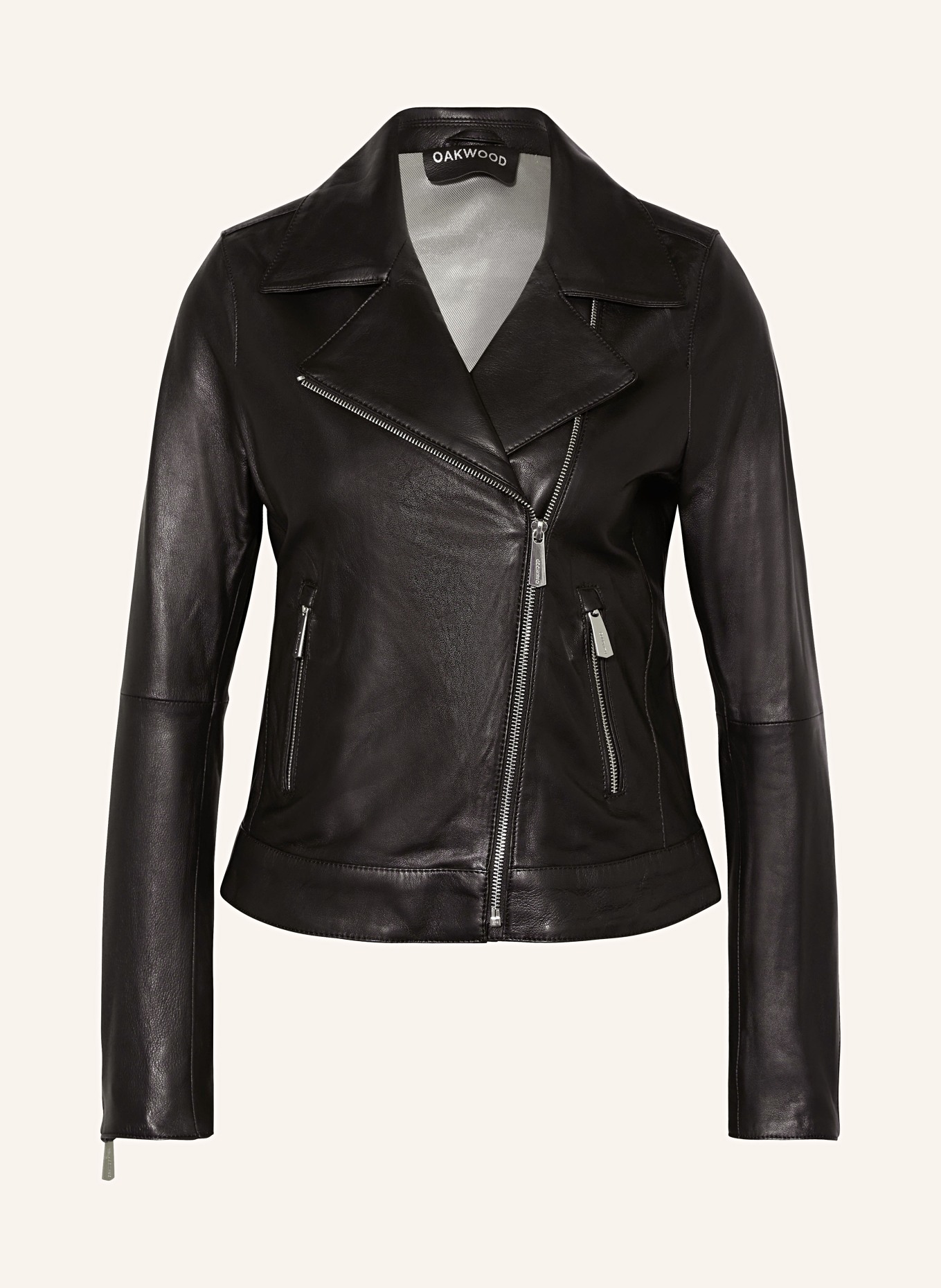 OAKWOOD Leather jacket THEA, Color: BLACK (Image 1)