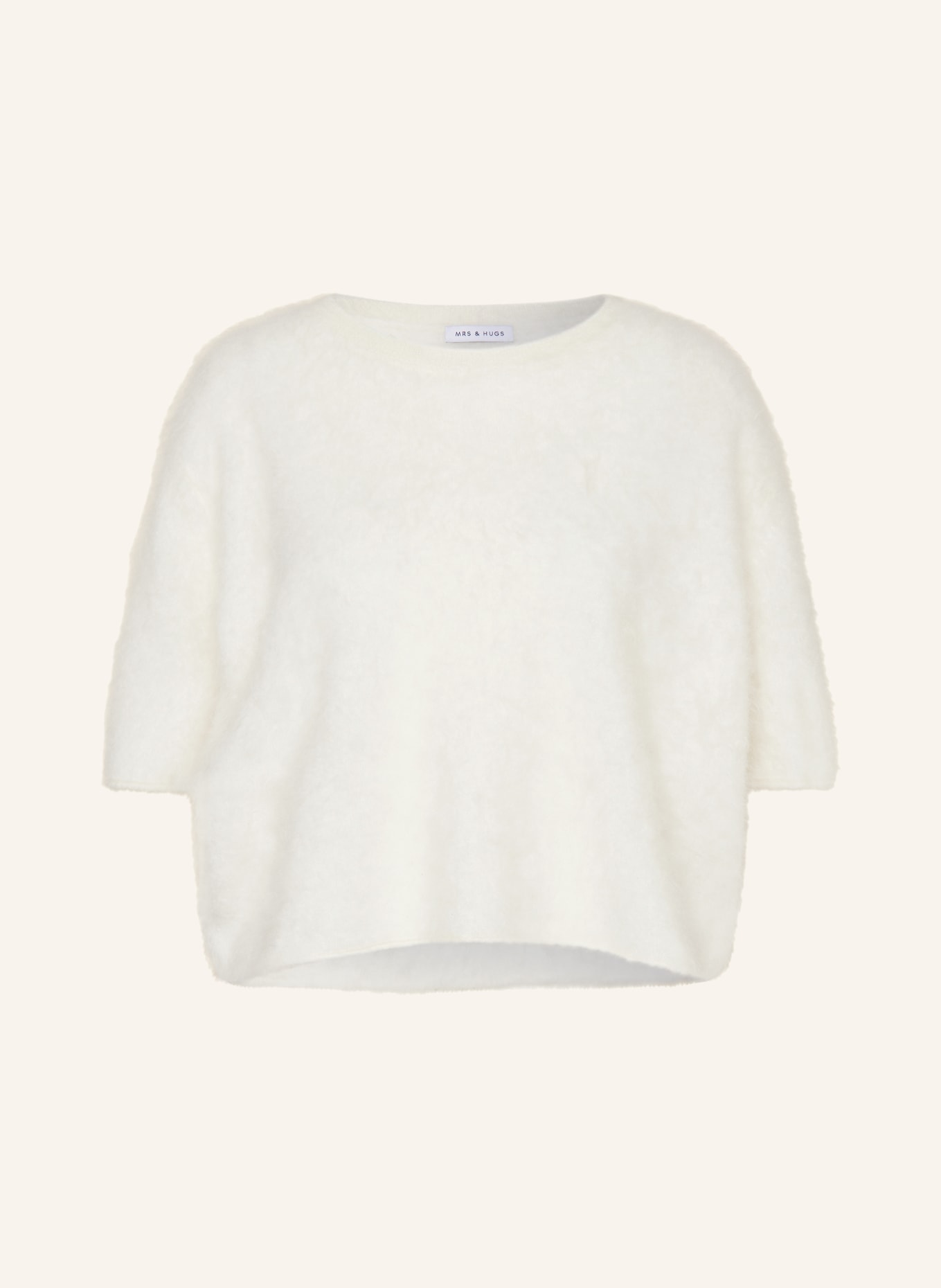 MRS & HUGS Knit shirt in cashmere, Color: WHITE (Image 1)