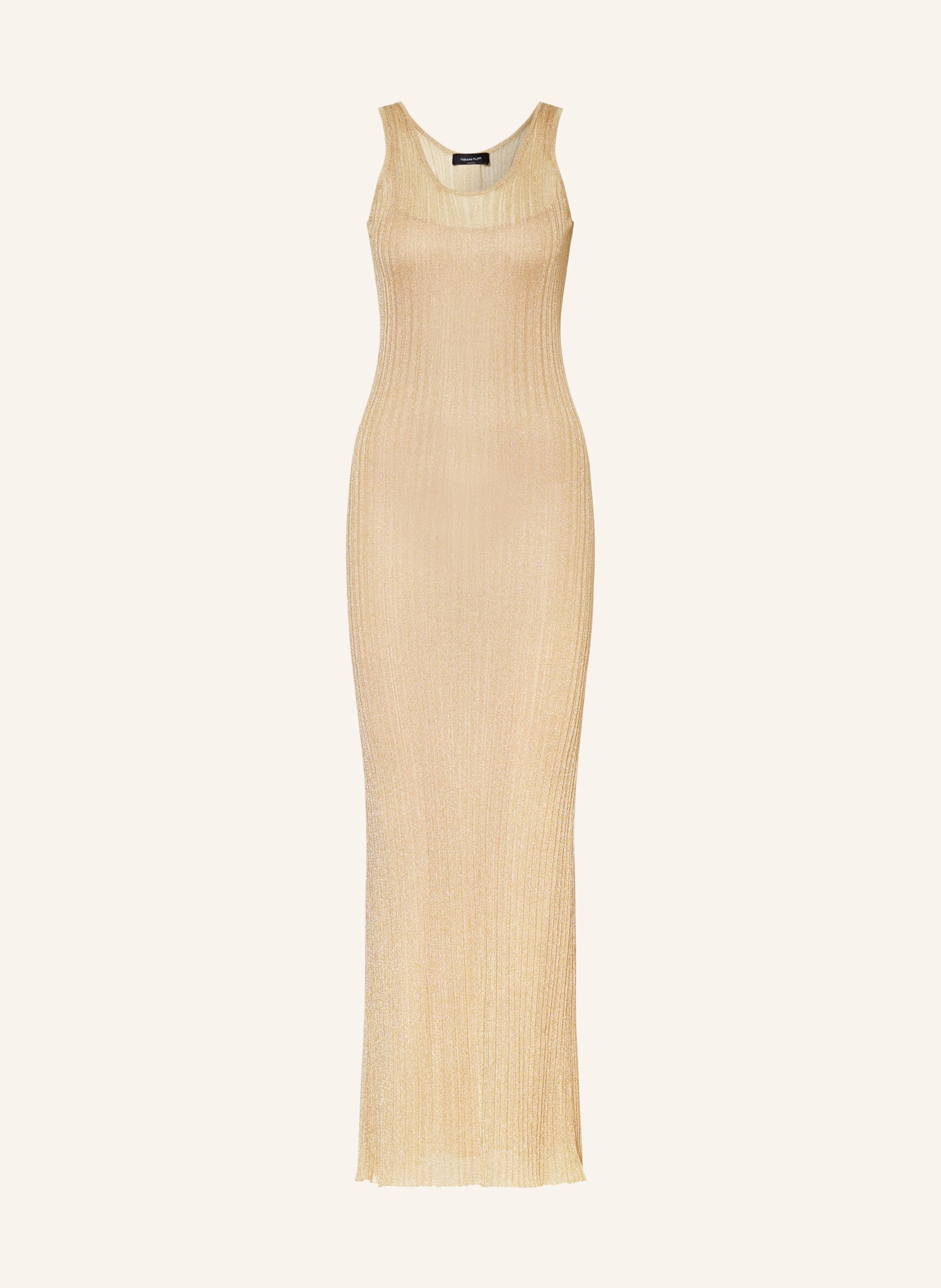 FABIANA FILIPPI Dress with glitter thread, Color: GOLD (Image 1)