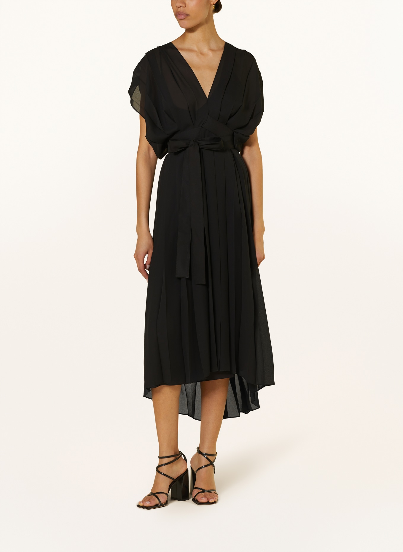 FABIANA FILIPPI Pleated dress, Color: BLACK (Image 2)