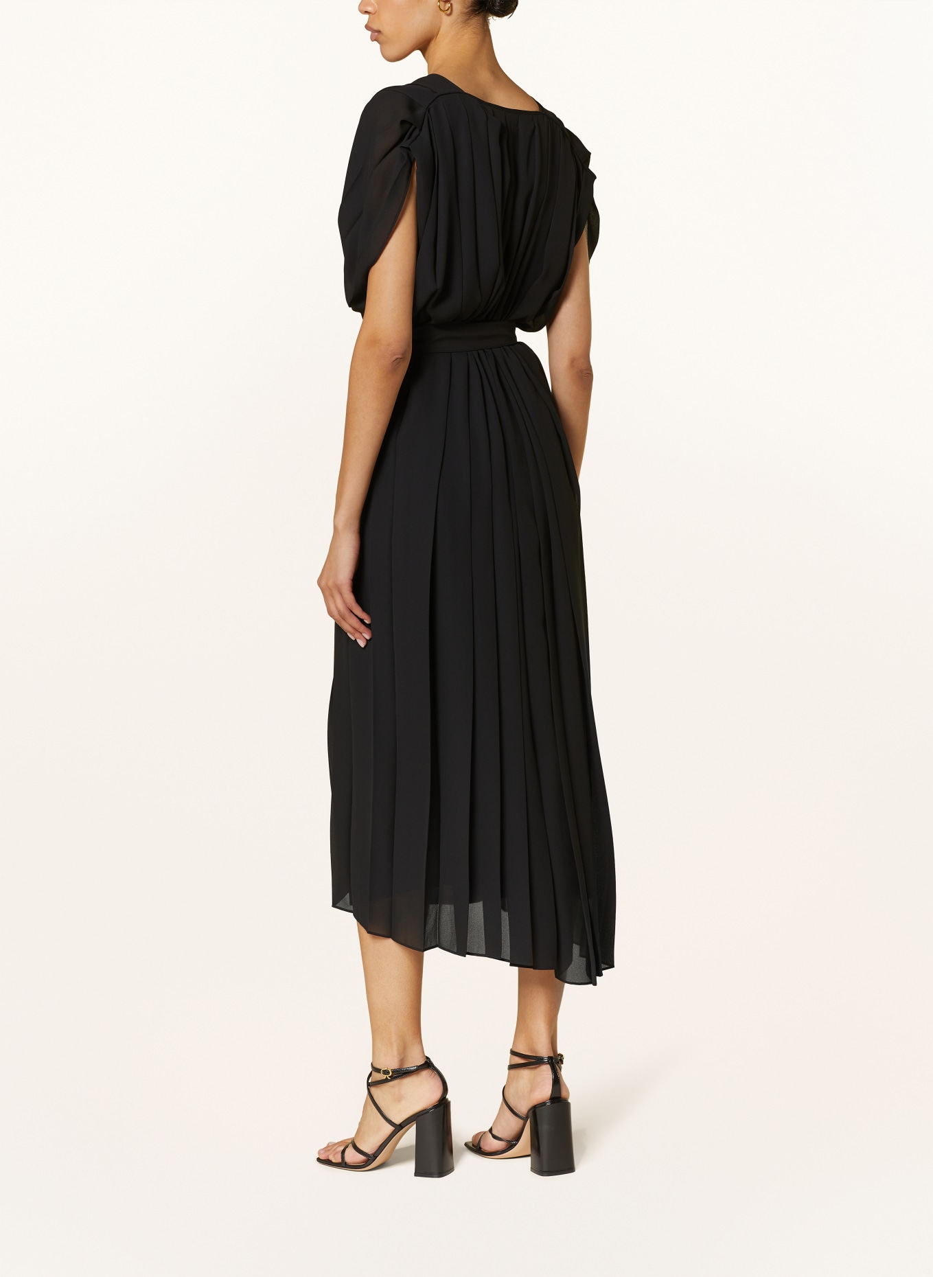 FABIANA FILIPPI Pleated dress, Color: BLACK (Image 3)