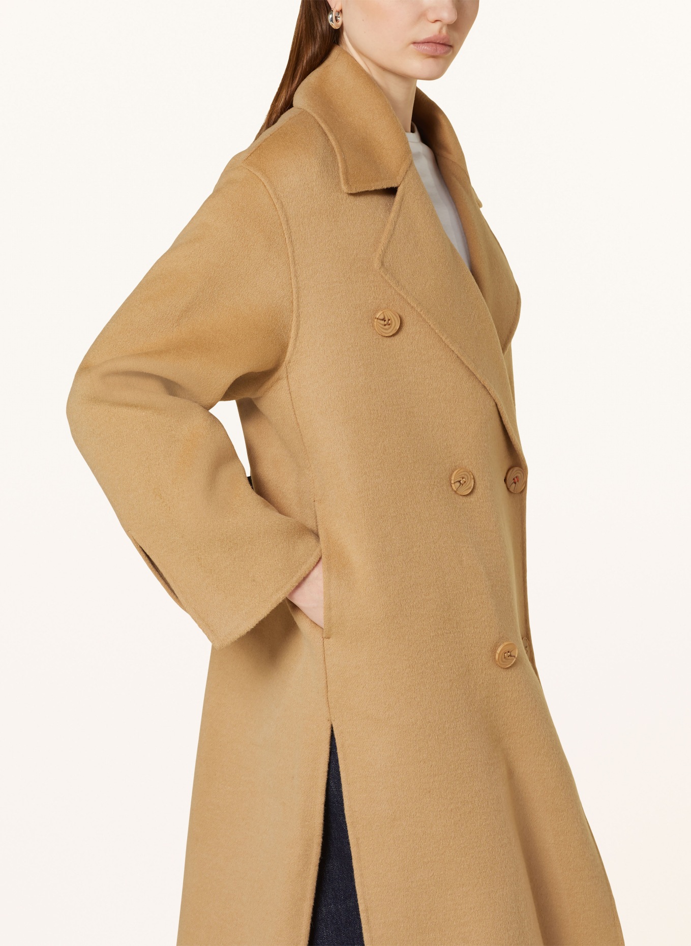 IQ STUDIO Wool coat DANELA, Color: CAMEL (Image 4)