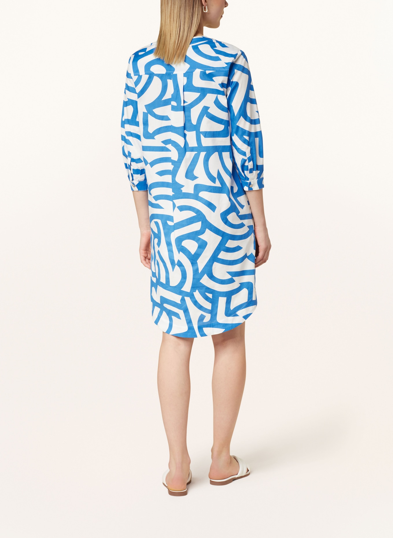 CARTOON Kleid mit 3/4-Arm, Farbe: BLAU/ WEISS (Bild 3)