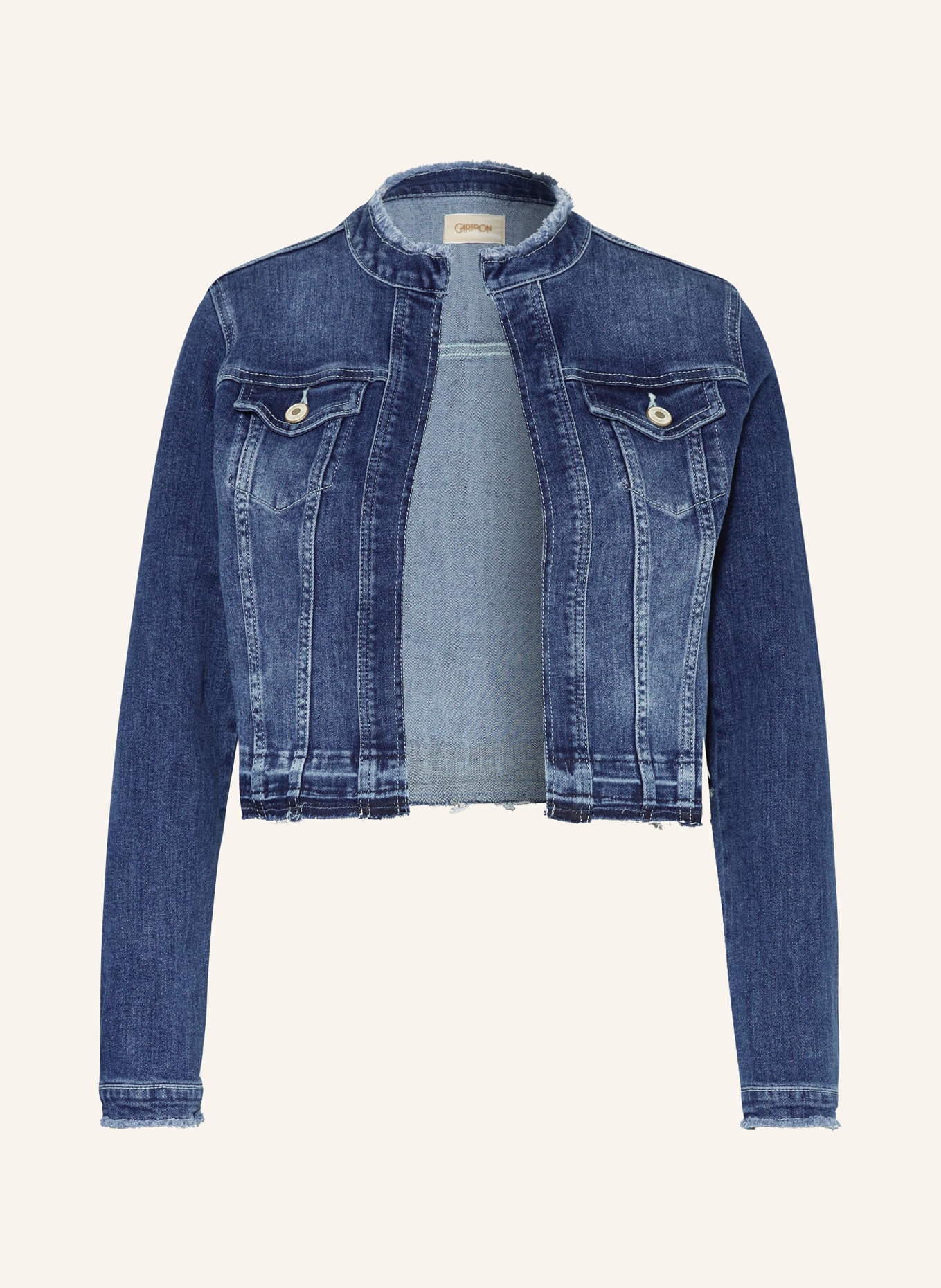 CARTOON Denim jacket, Color: BLUE (Image 1)