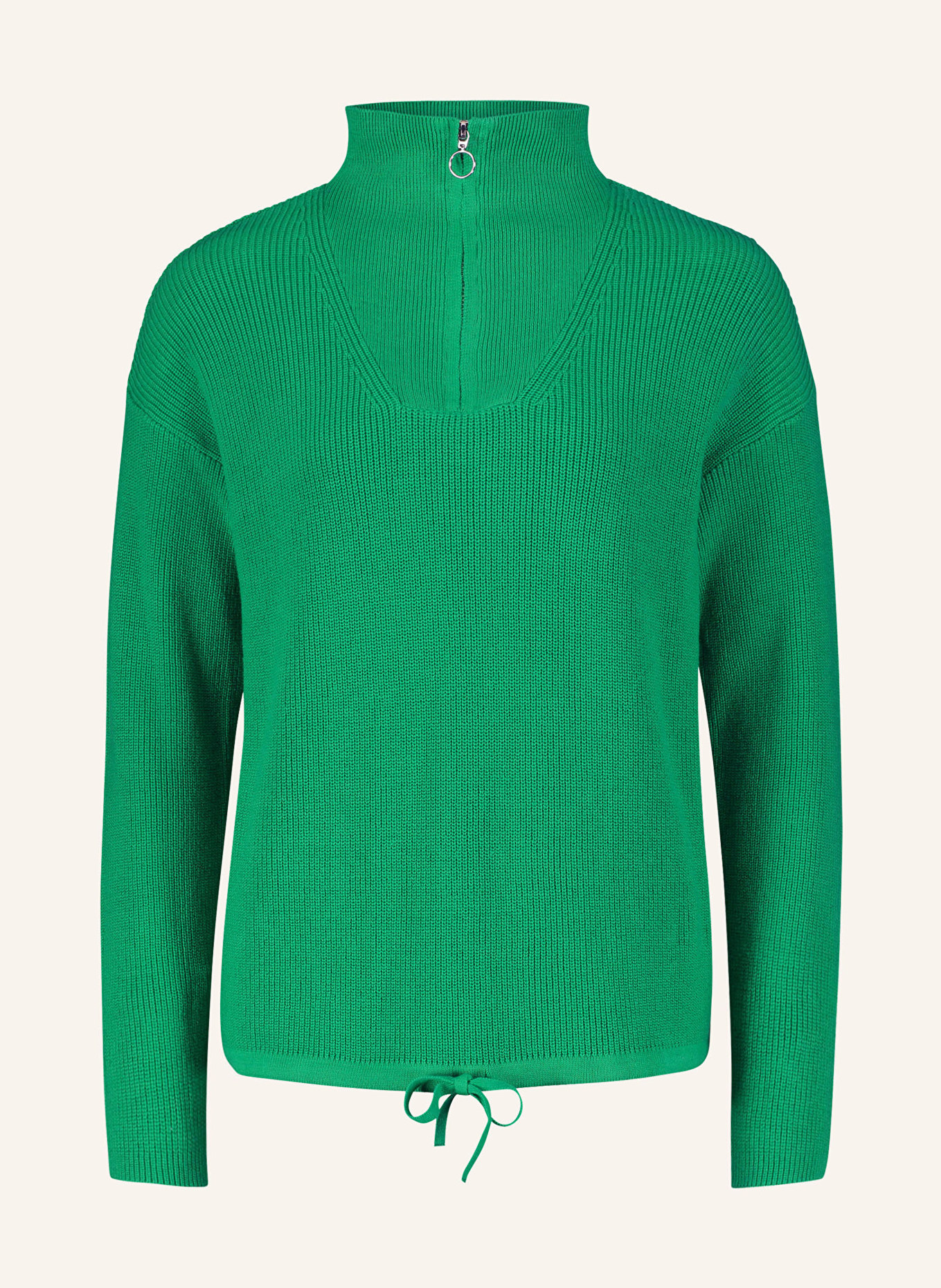 CARTOON Half-zip sweater, Color: GREEN (Image 1)
