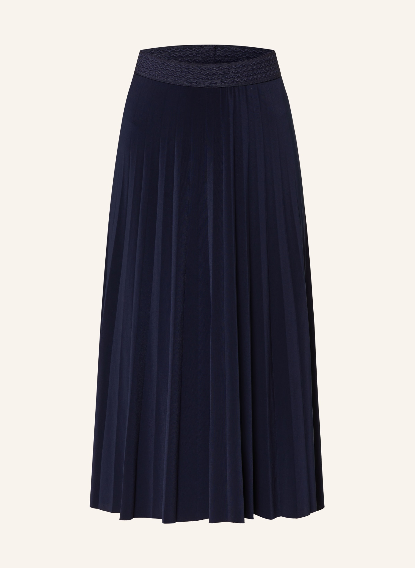 CARTOON Pleated skirt made of jersey, Color: DARK BLUE (Image 1)