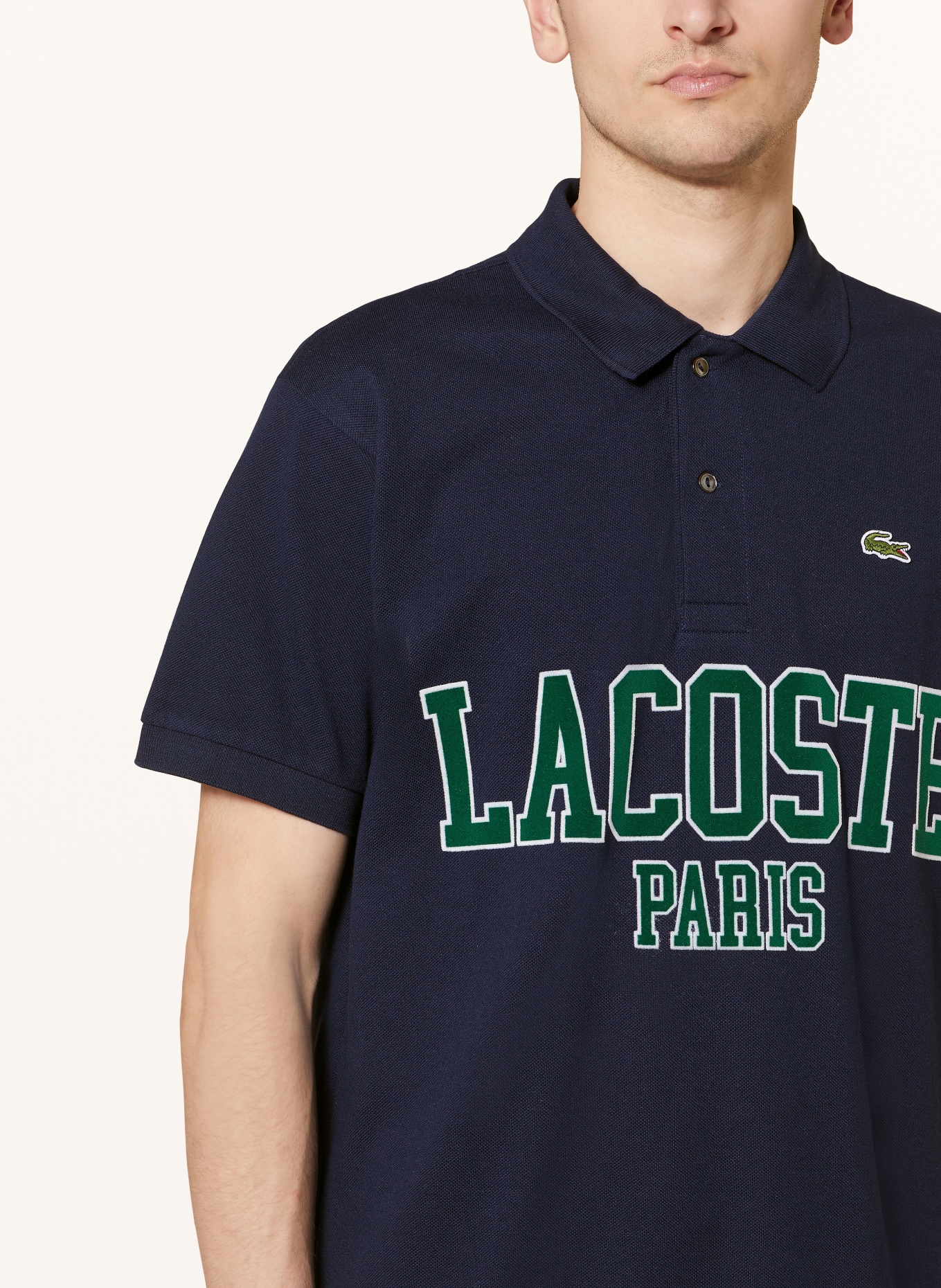 LACOSTE Piqué-Poloshirt Classic Fit, Farbe: DUNKELBLAU (Bild 4)