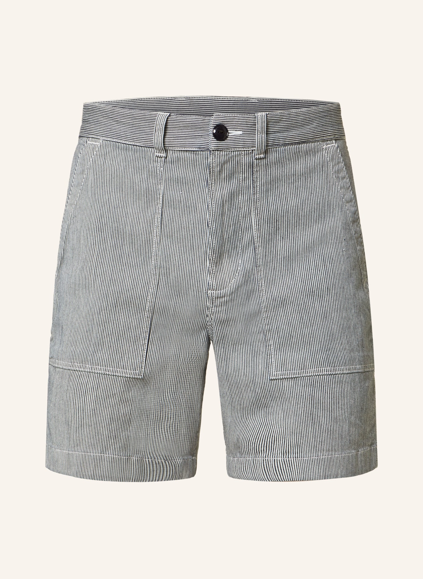 WOOLRICH Shorts, Color: DARK BLUE/ WHITE (Image 1)