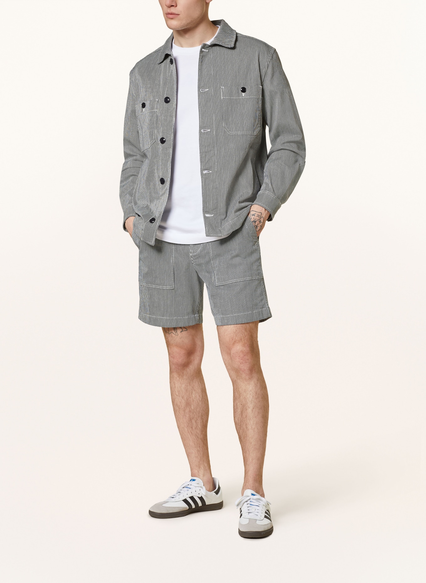 WOOLRICH Shorts, Color: DARK BLUE/ WHITE (Image 2)