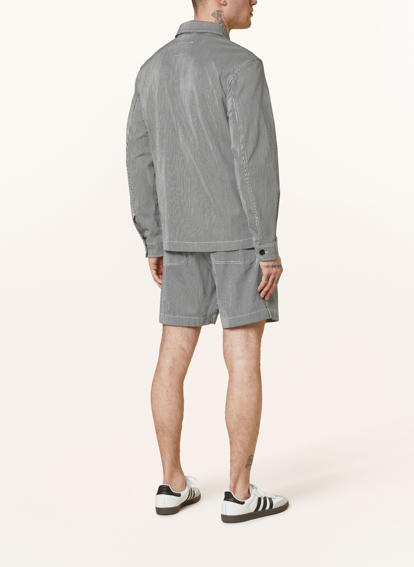 WOOLRICH Shorts, Color: DARK BLUE/ WHITE (Image 3)