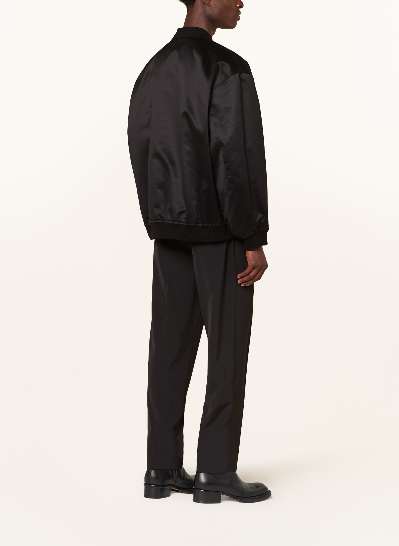 JIL SANDER Oversized bomber jacket, Color: BLACK (Image 3)