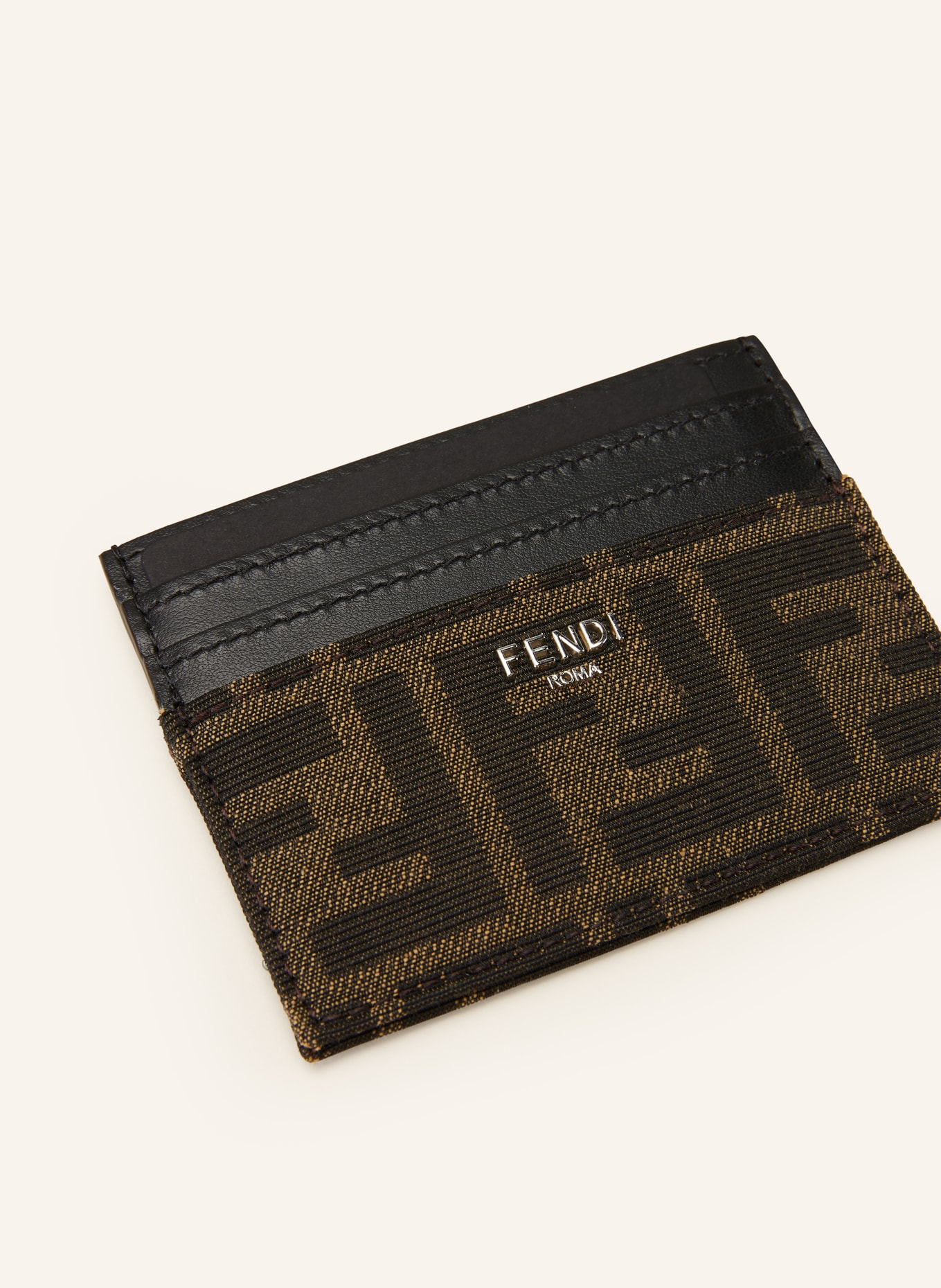 FENDI Card case, Color: DARK BROWN/ BROWN (Image 3)