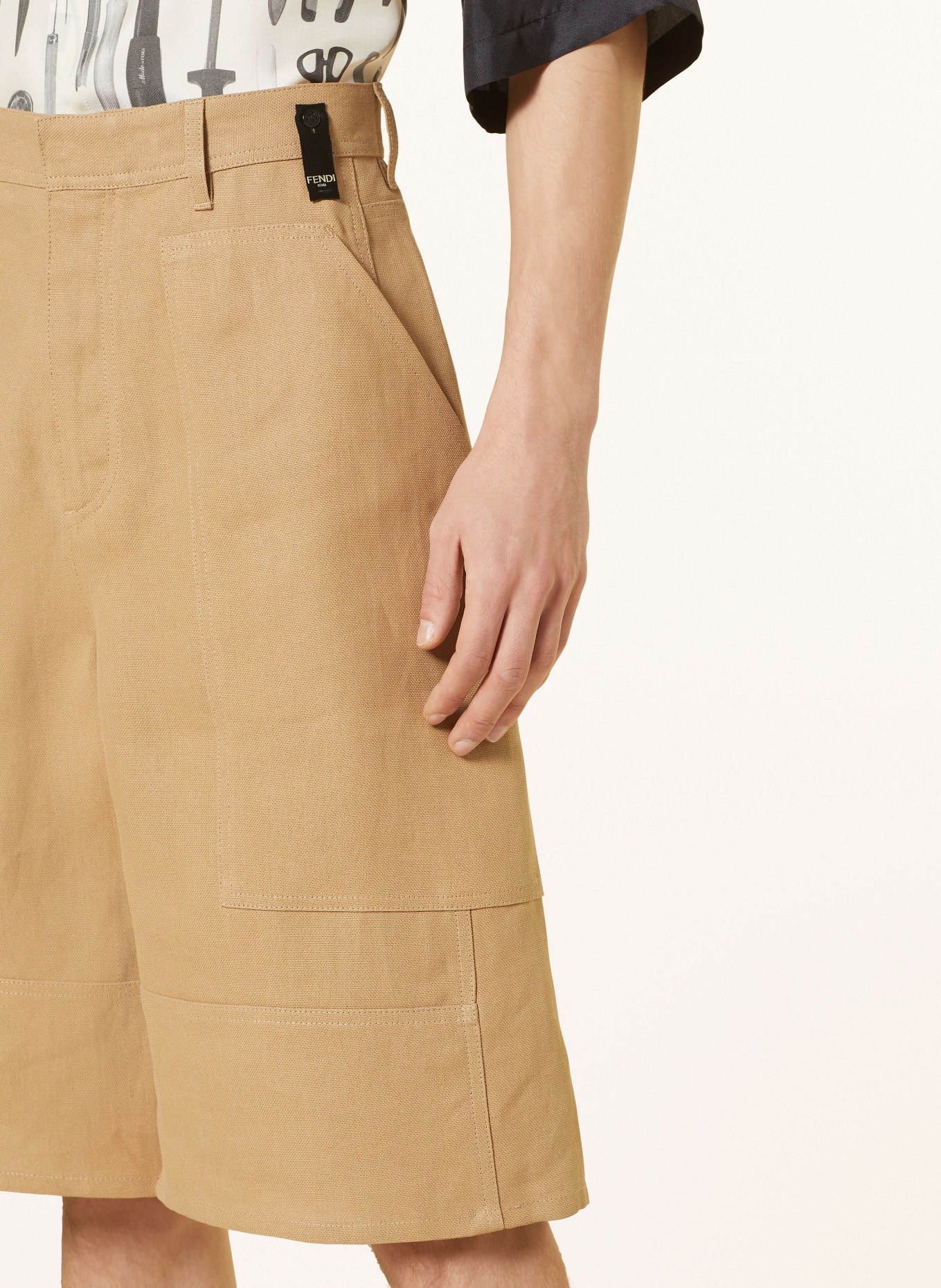 FENDI Shorts, Color: CAMEL (Image 5)