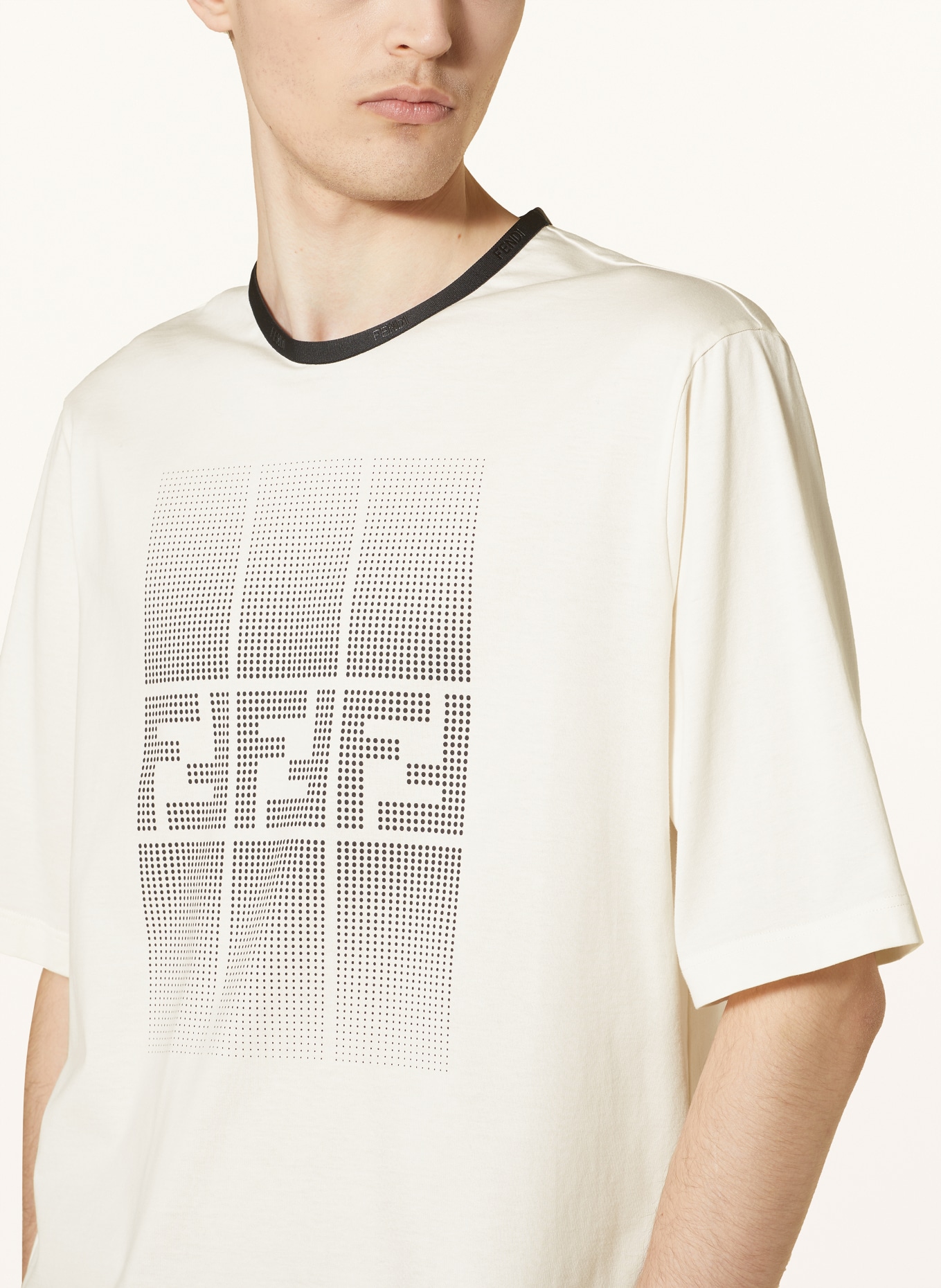 FENDI Oversized shirt, Color: ECRU (Image 4)