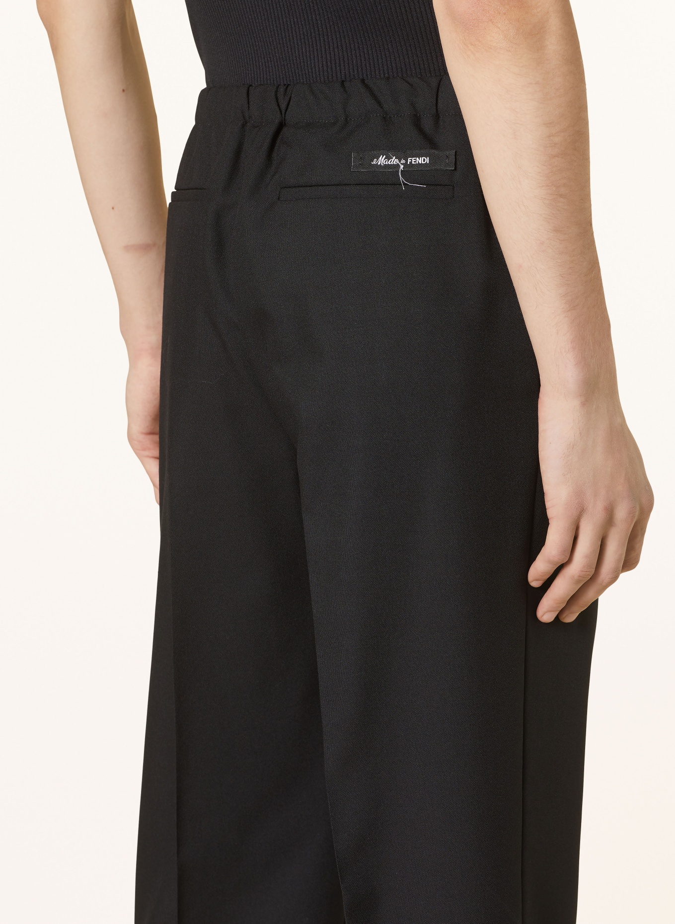 FENDI Trousers regular fit, Color: BLACK (Image 6)